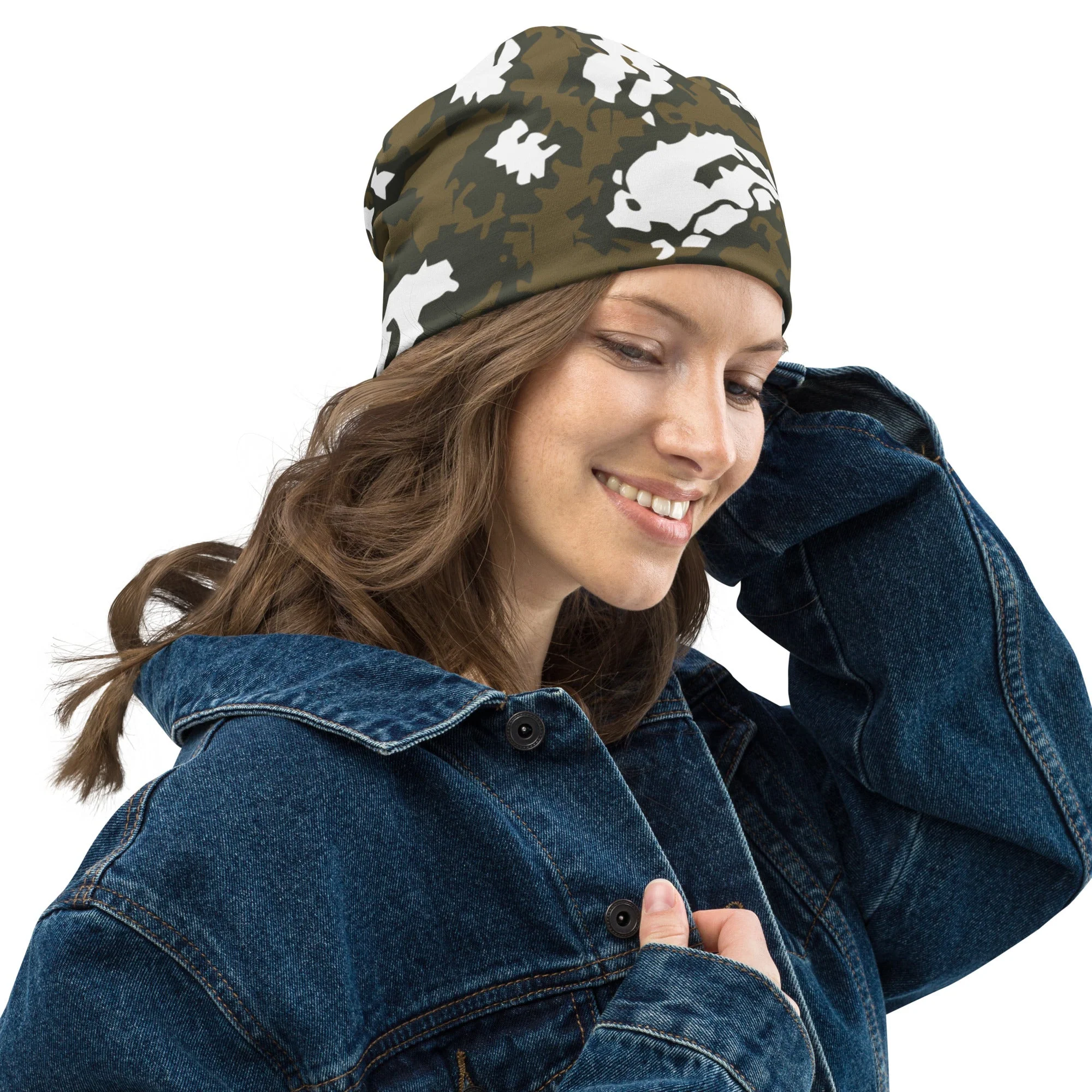 Russian KLMK Red Dawn BROWN Movie CAMO Beanie - Image 4