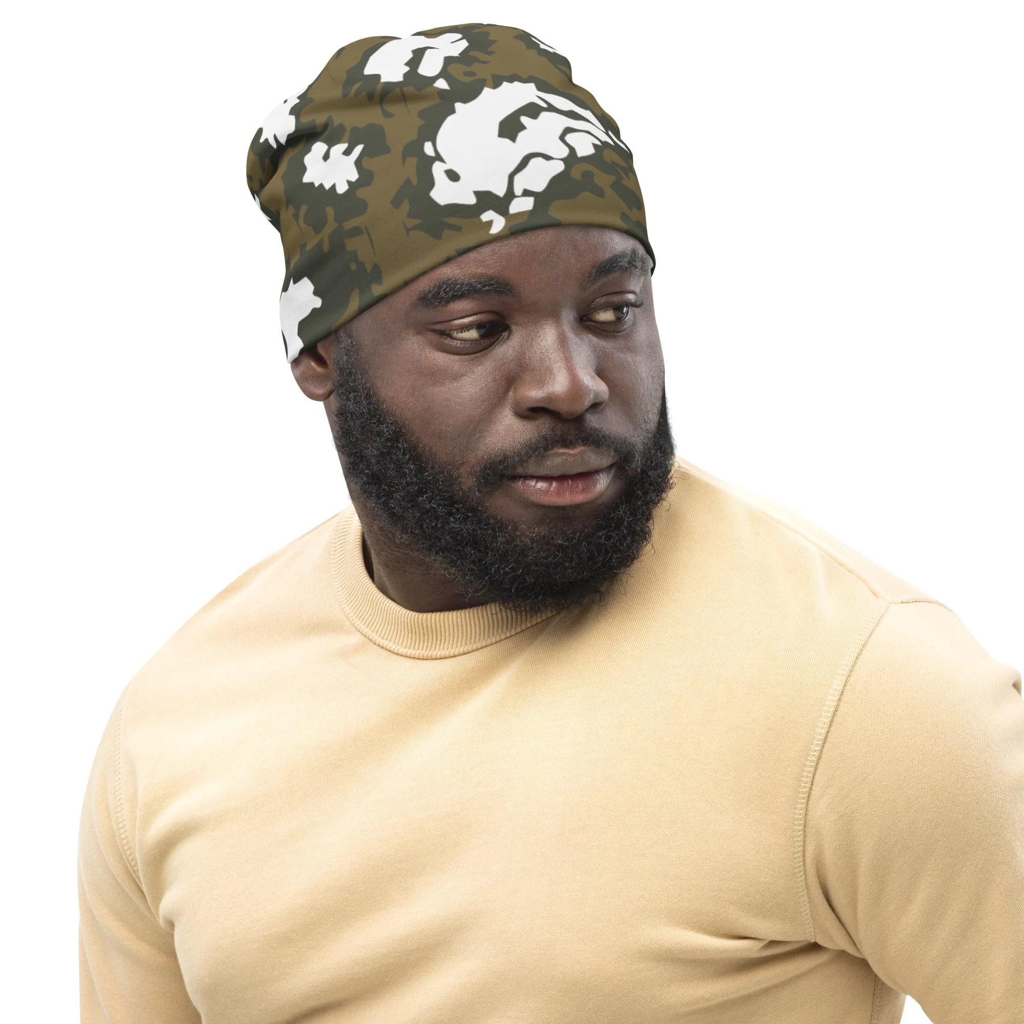 Russian KLMK Red Dawn BROWN Movie CAMO Beanie - Image 6