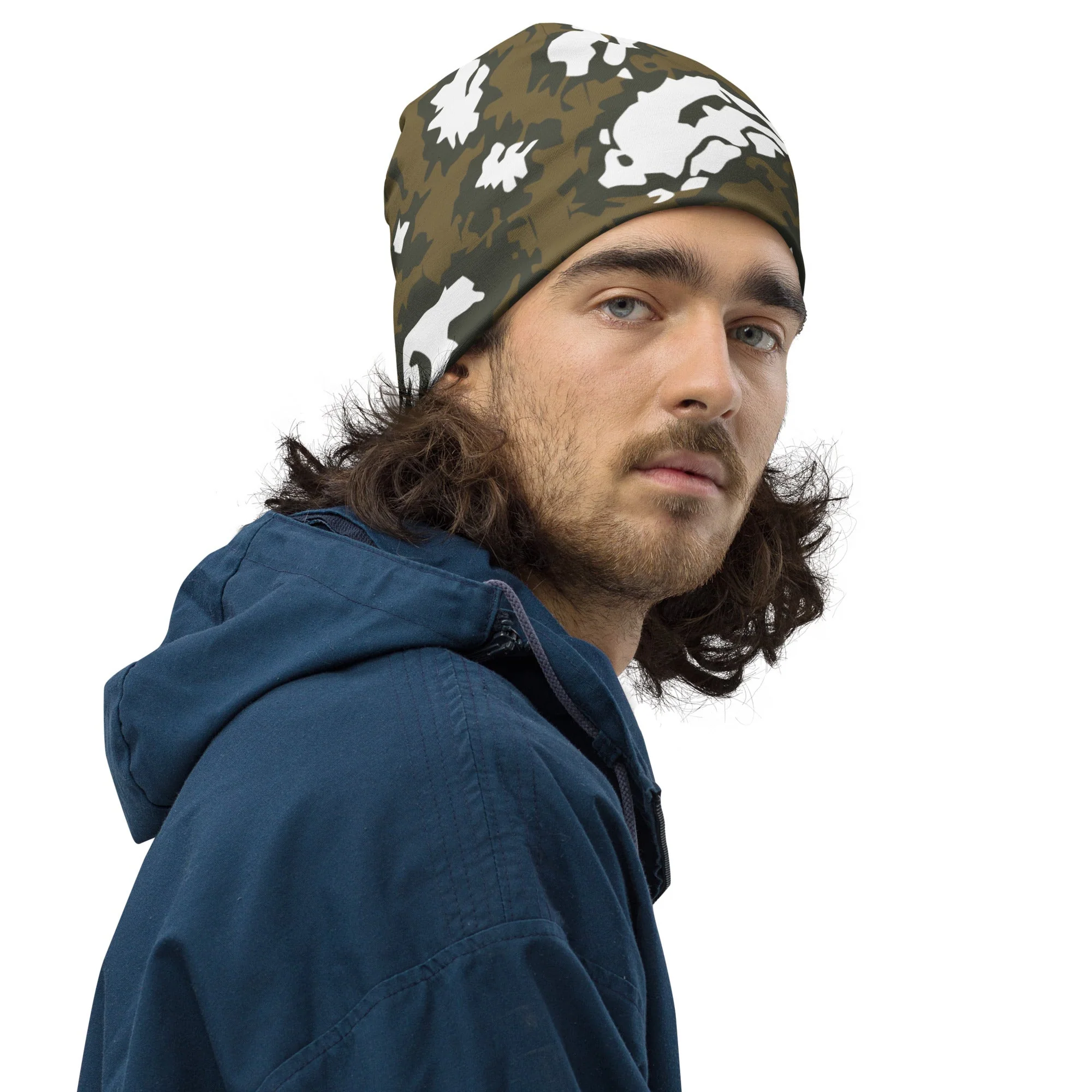 Russian KLMK Red Dawn BROWN Movie CAMO Beanie - Image 9