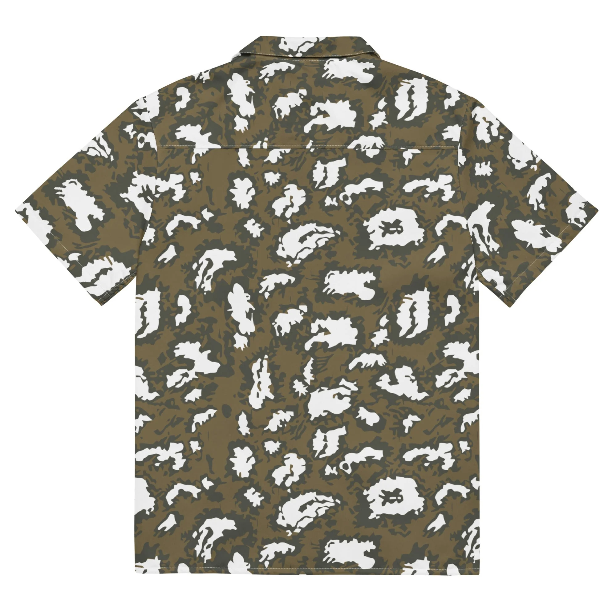 Russian KLMK Red Dawn BROWN Movie CAMO Unisex Short-Sleeve Button Shirt - Image 5