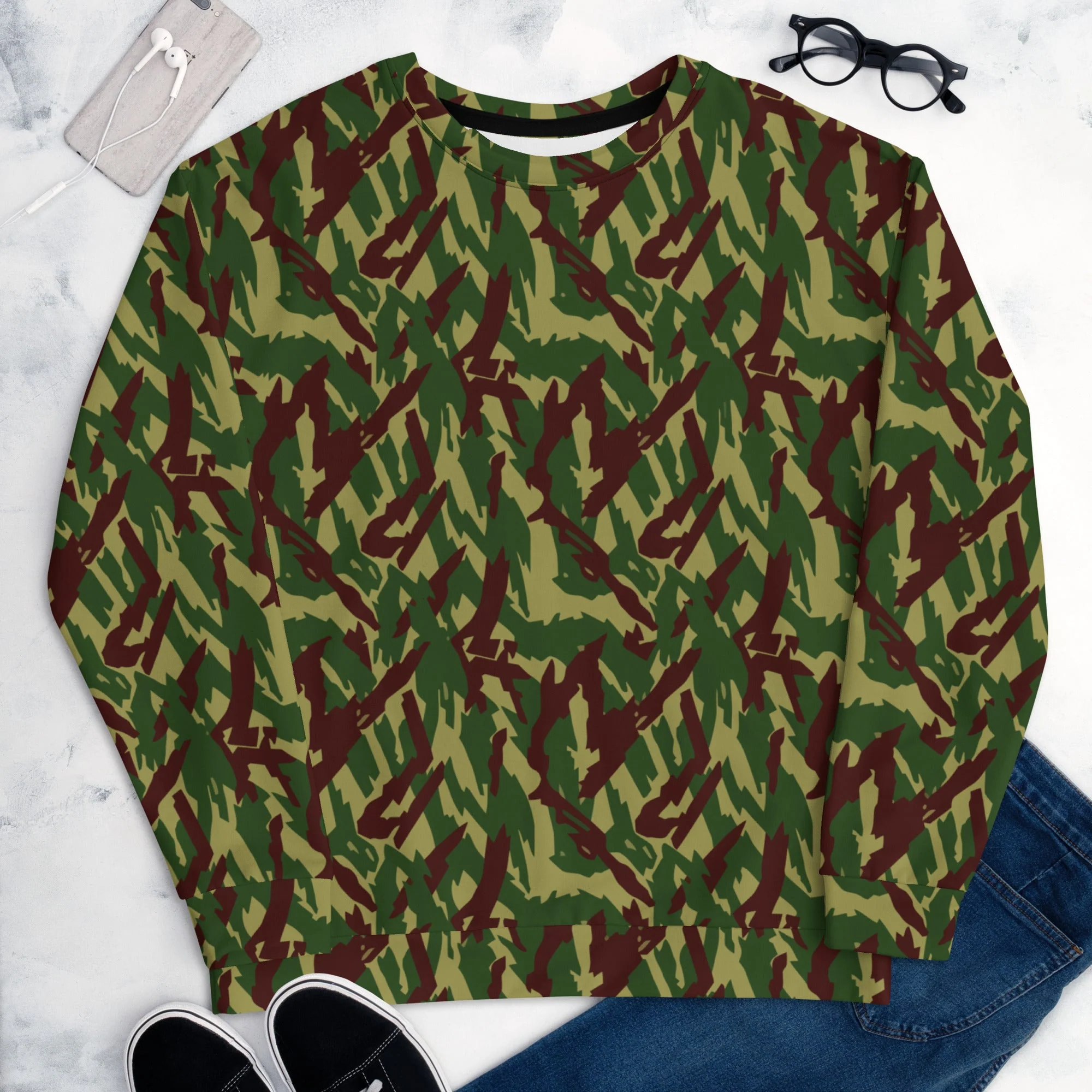 Russian Podlesok Woodland CAMO Unisex Sweatshirt - Image 10