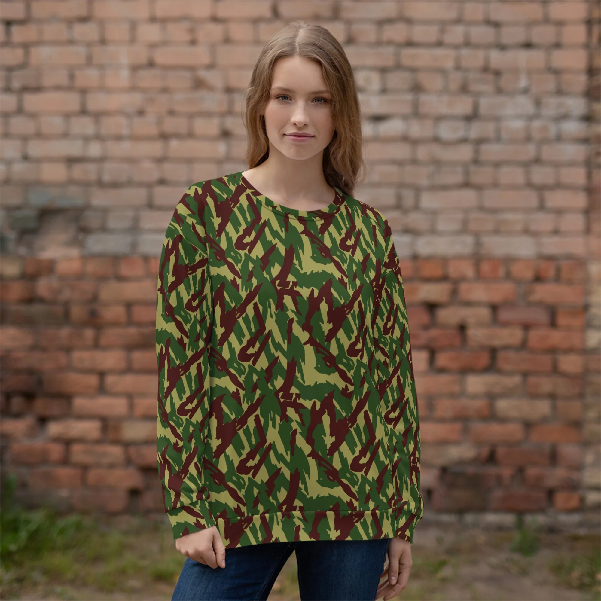 Russian Podlesok Woodland CAMO Unisex Sweatshirt - Image 2