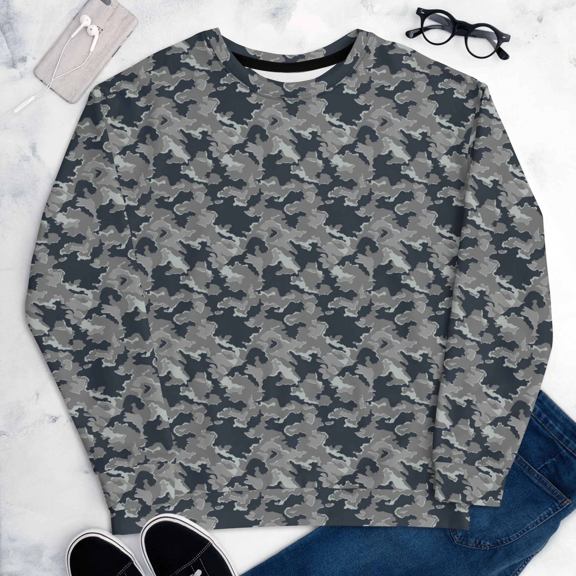 Russian SMK Melted Snow CAMO Unisex Sweatshirt - Image 10