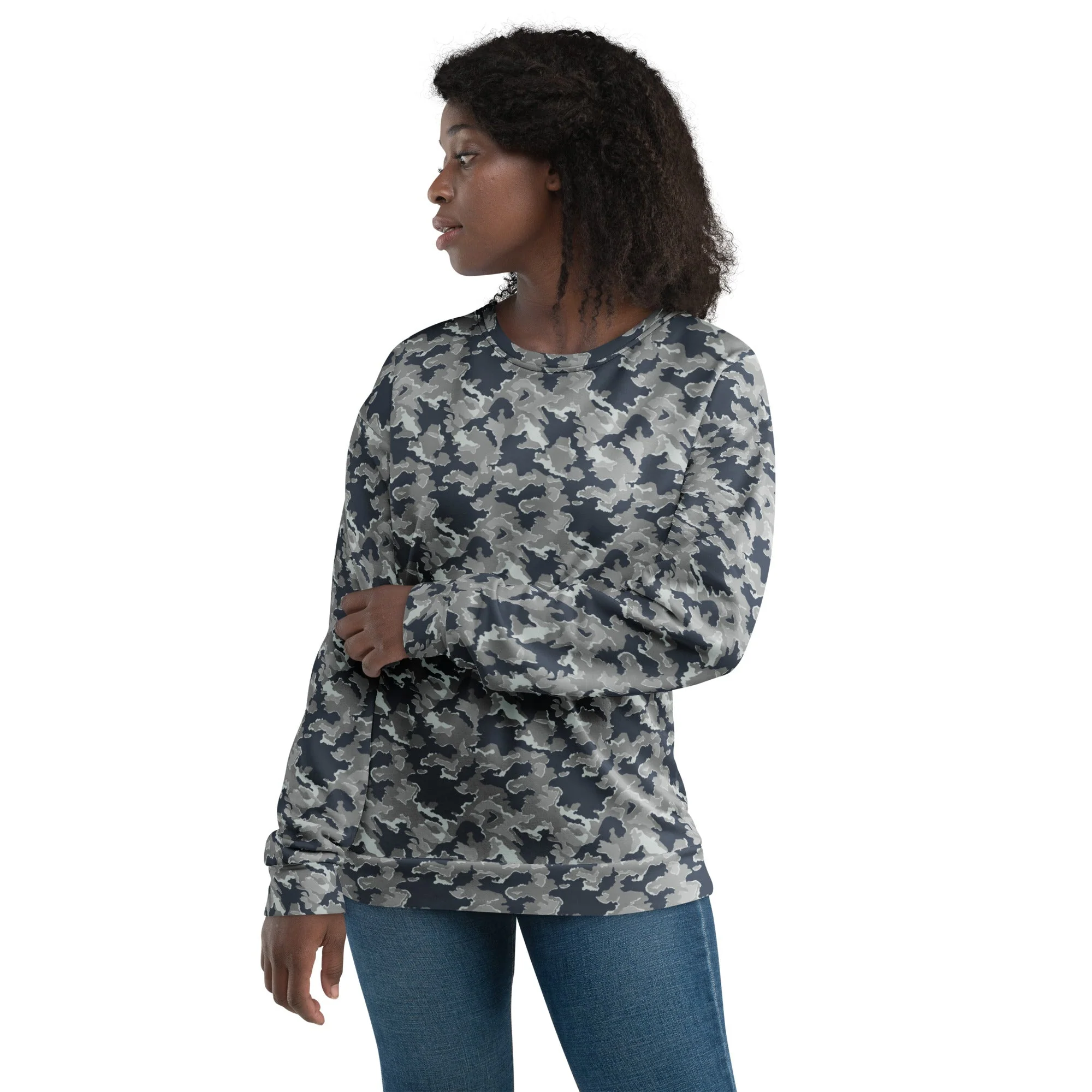 Russian SMK Melted Snow CAMO Unisex Sweatshirt - Image 6