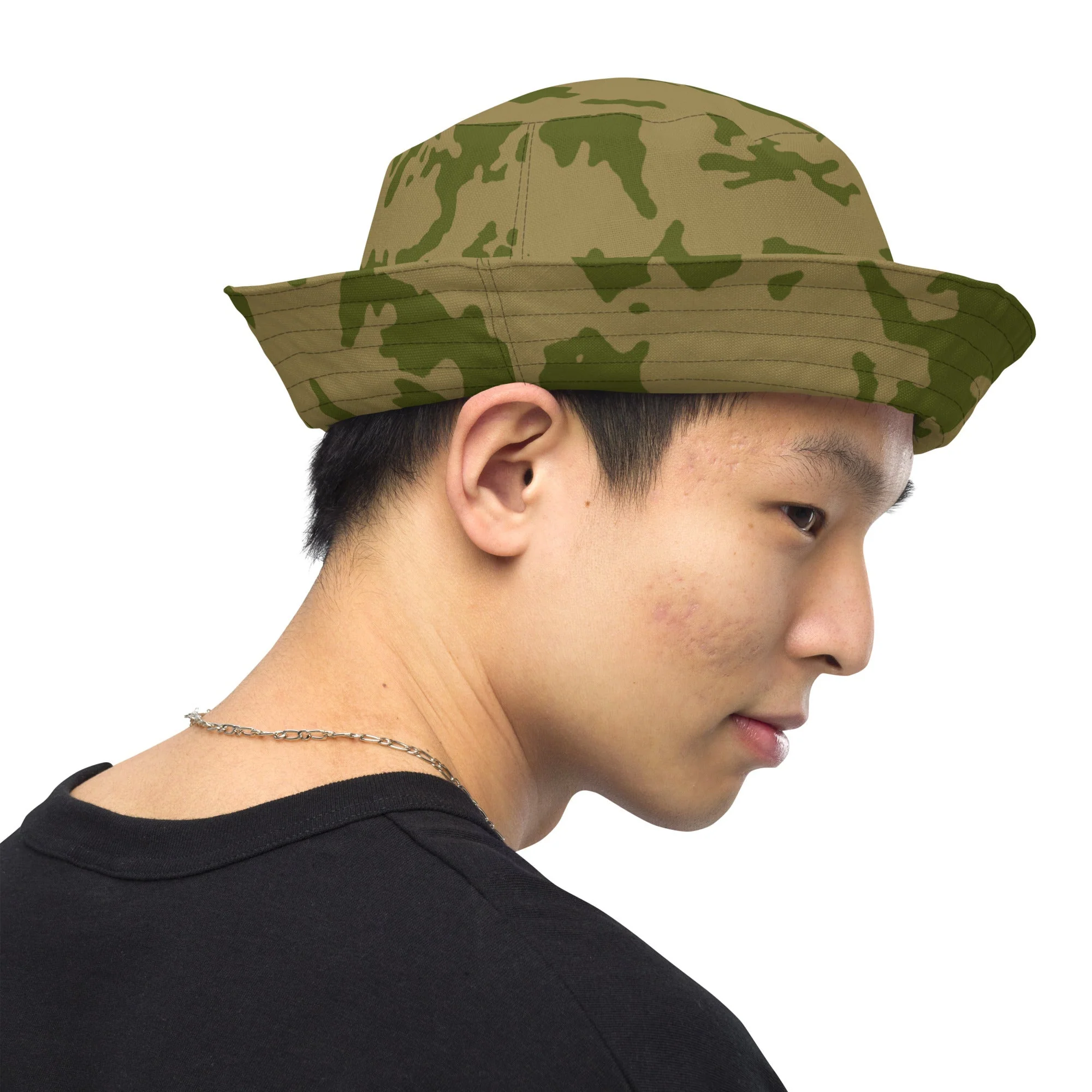 Russian Bicolor Granite CAMO Reversible Bucket Hat - Image 3