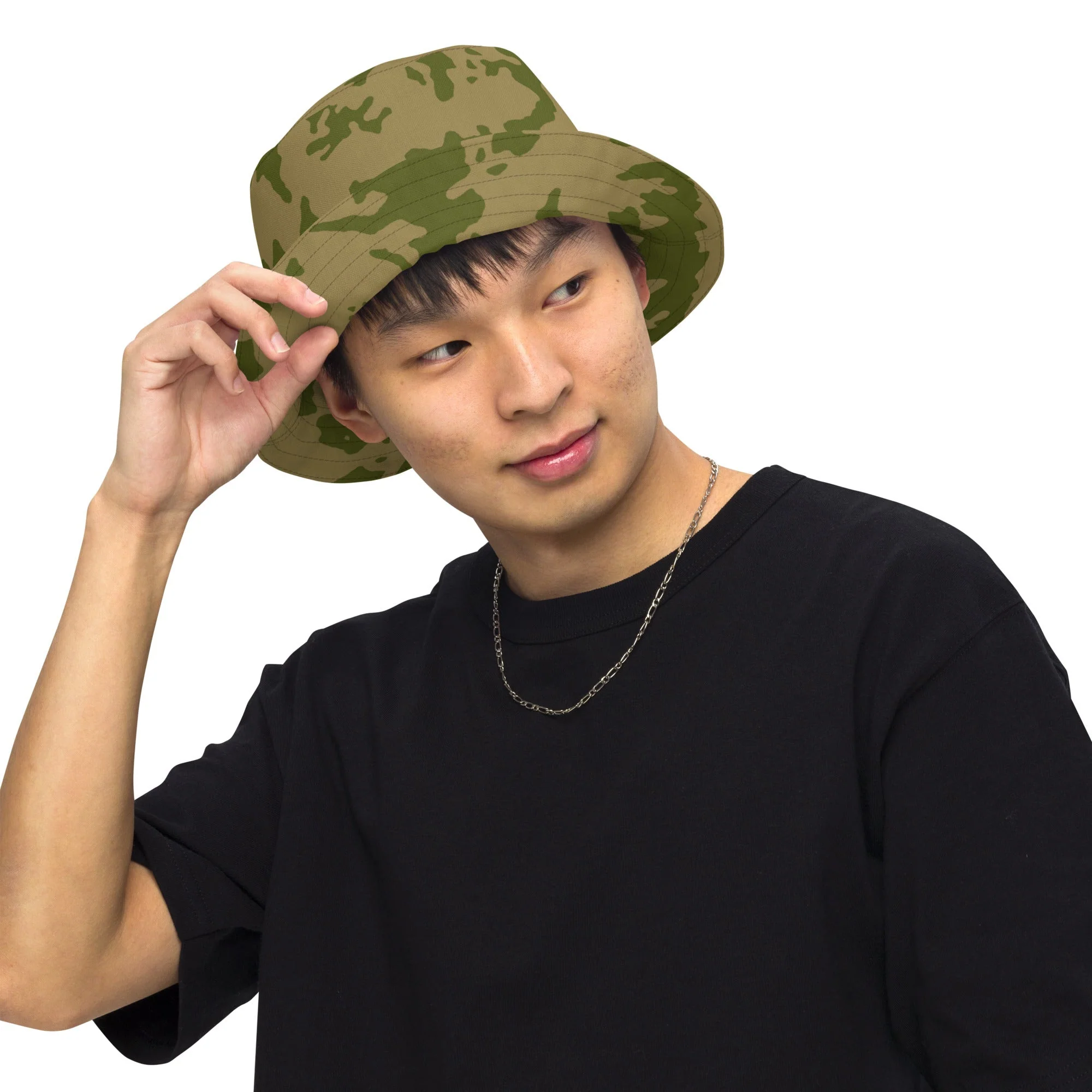 Russian Bicolor Granite CAMO Reversible Bucket Hat - Image 6