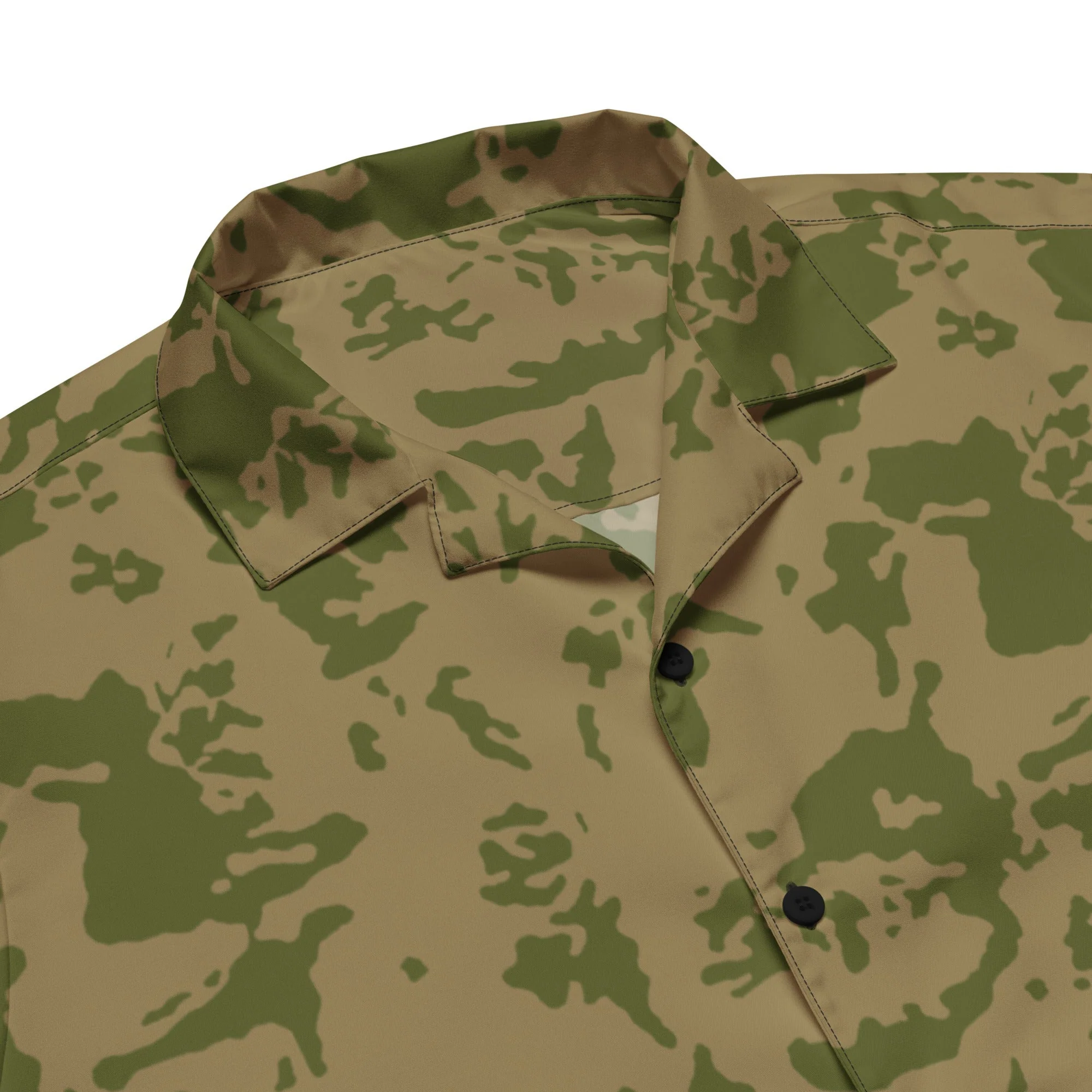 Russian Bicolor Granite CAMO Unisex Short-Sleeve Button Shirt - Image 2
