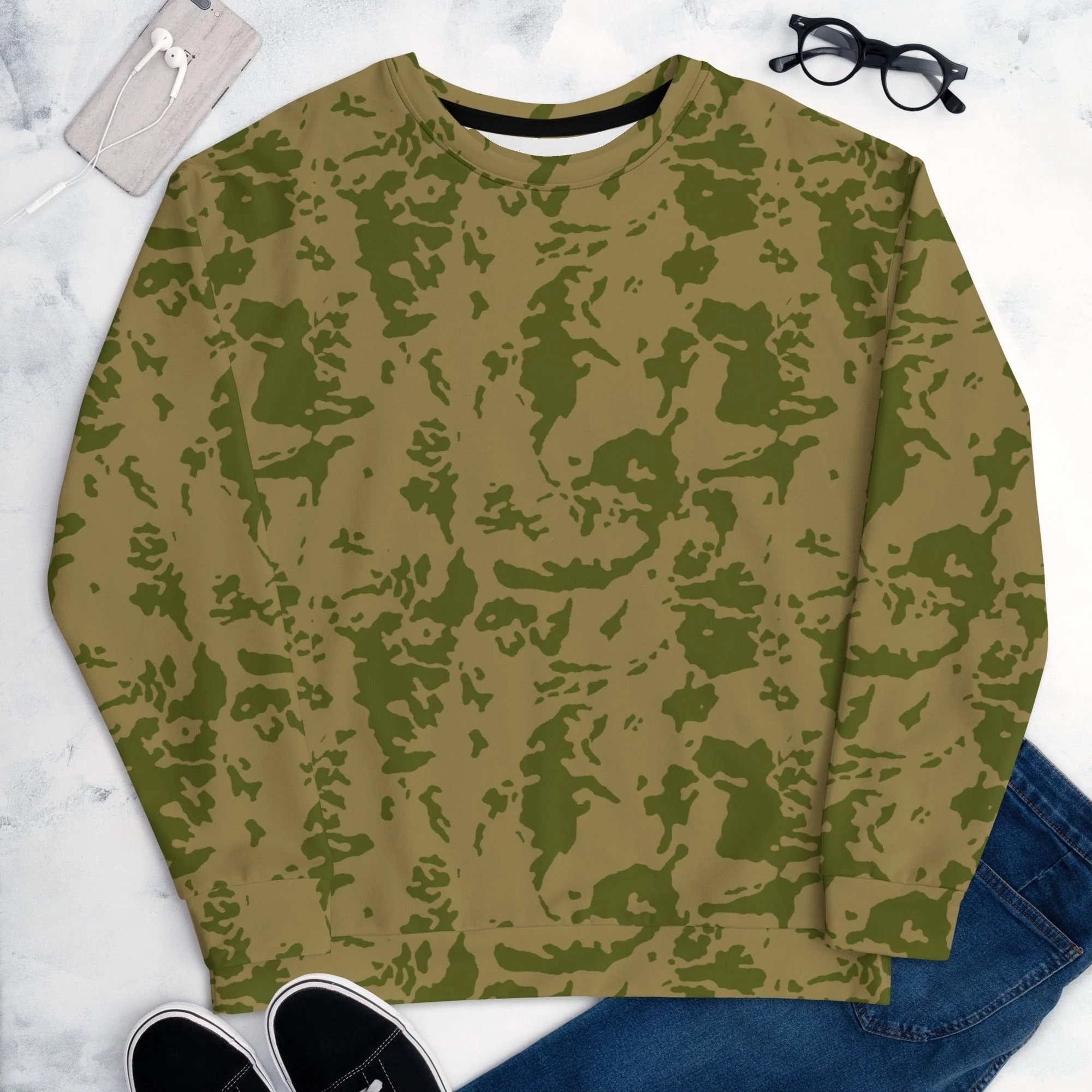 Russian Bicolor Granite CAMO Unisex Sweatshirt - Image 10