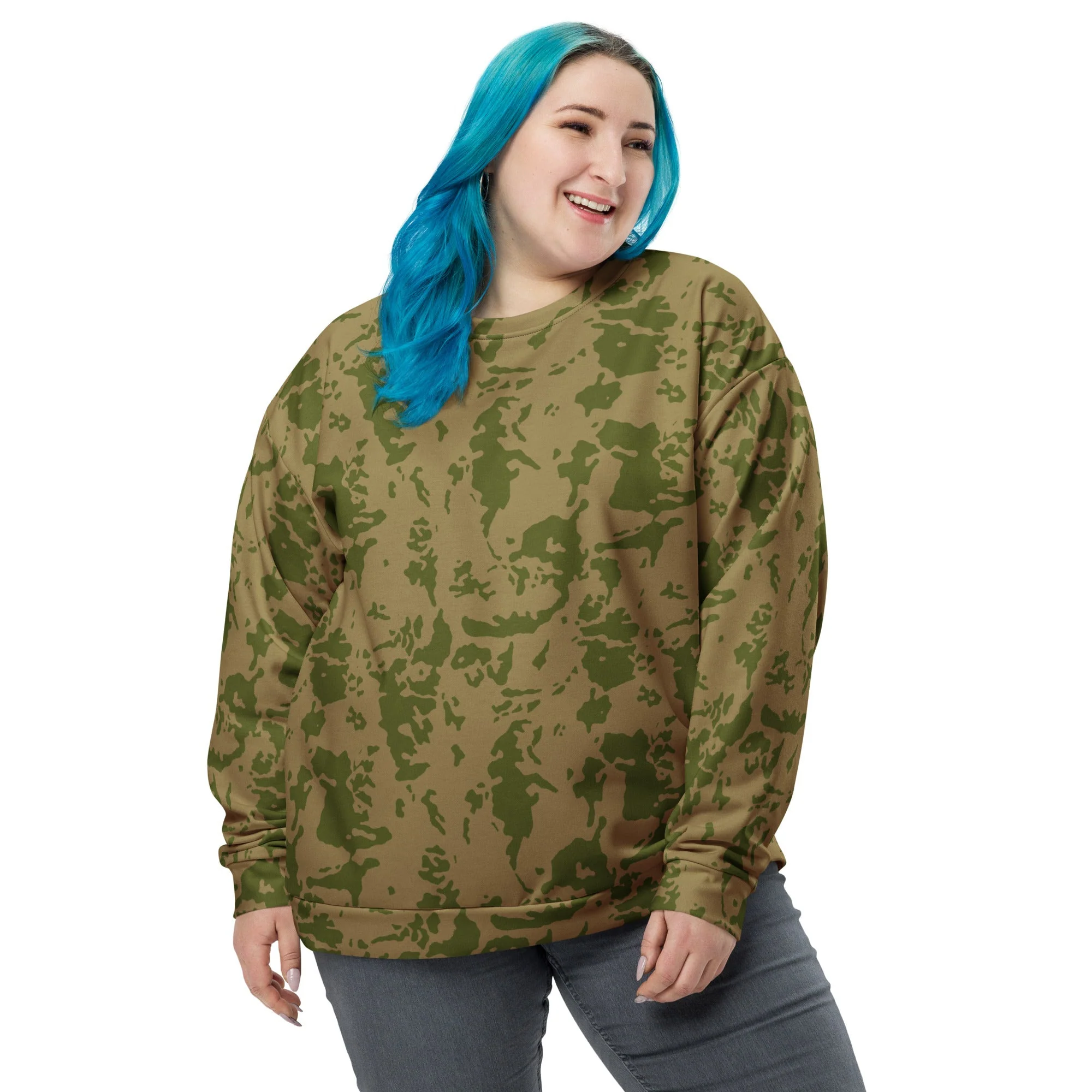 Russian Bicolor Granite CAMO Unisex Sweatshirt - Image 7