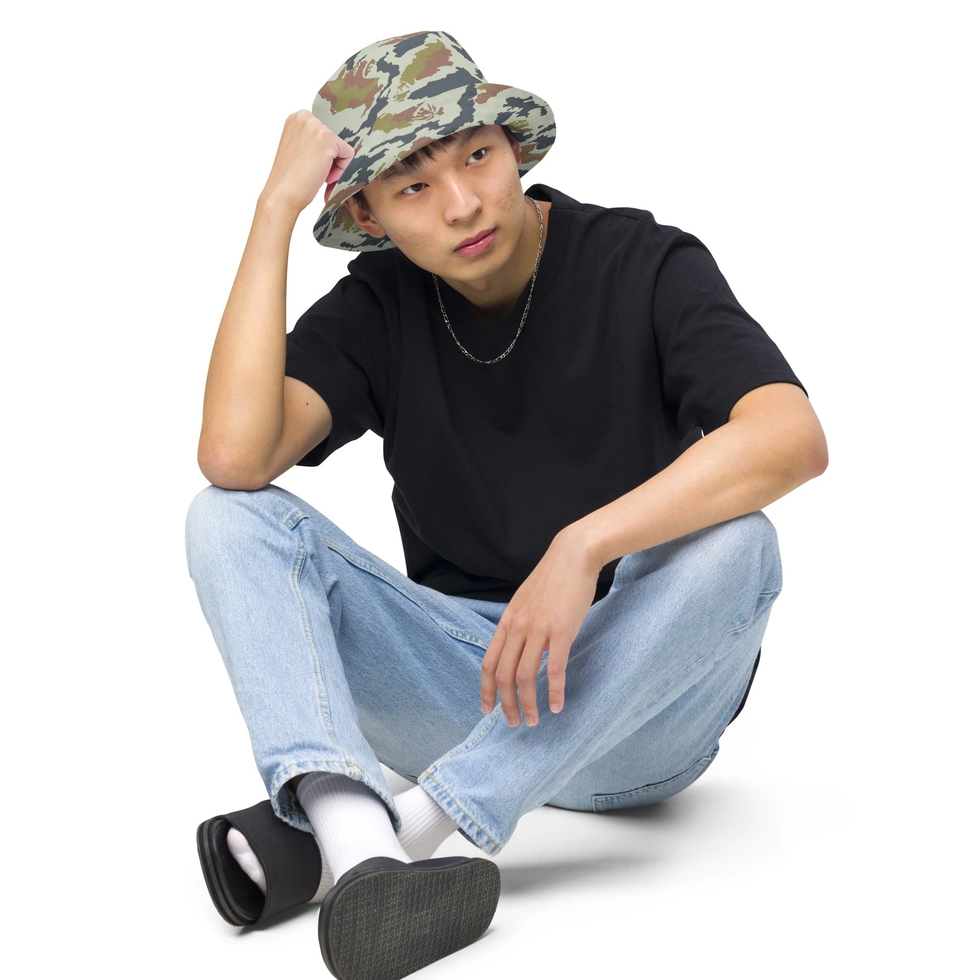 Russian KLMK Spetsnaz Tundra CAMO Reversible Bucket Hat - Image 7