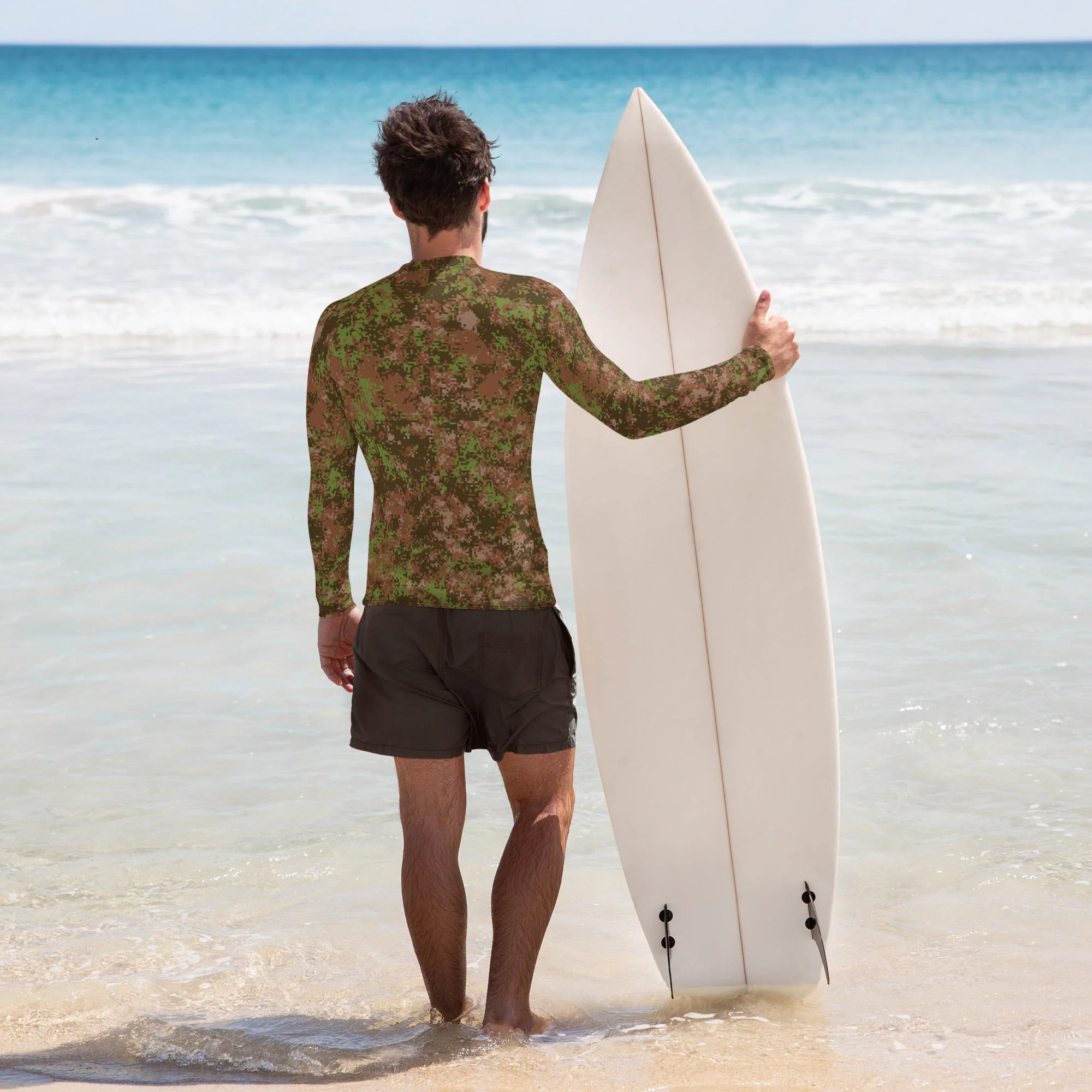 Russian Digital Spectre Autumn CAMO Mens Long-Sleeve Rash Guard - Image 2