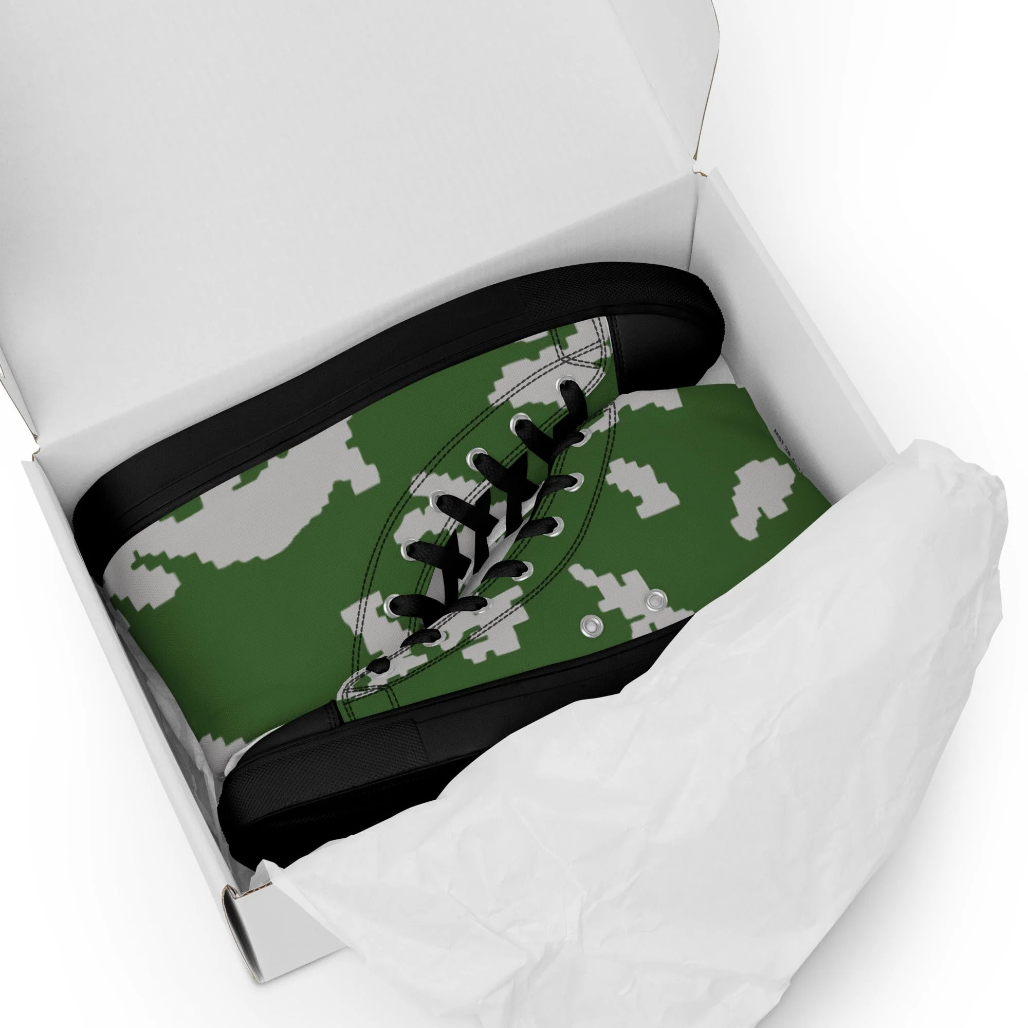 Russian KLMK Sunray Serebryanyi CAMO Mens High-Top Canvas Shoes - Image 5