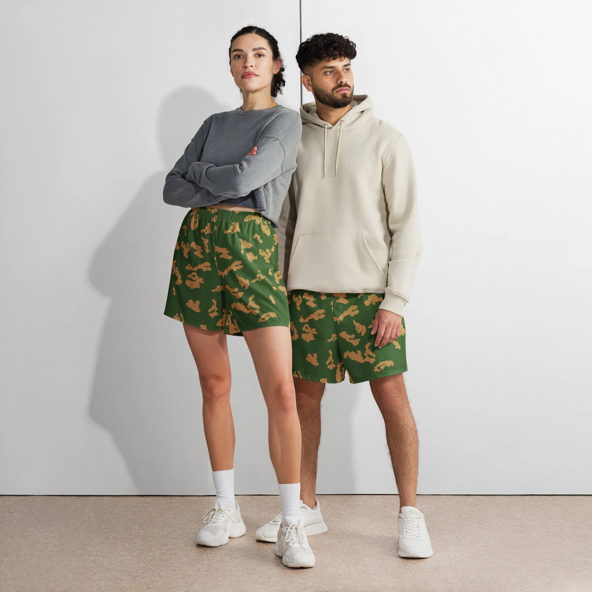 Russian KLMK Sunray Berezhka CAMO Unisex Athletic Long Shorts - Image 3