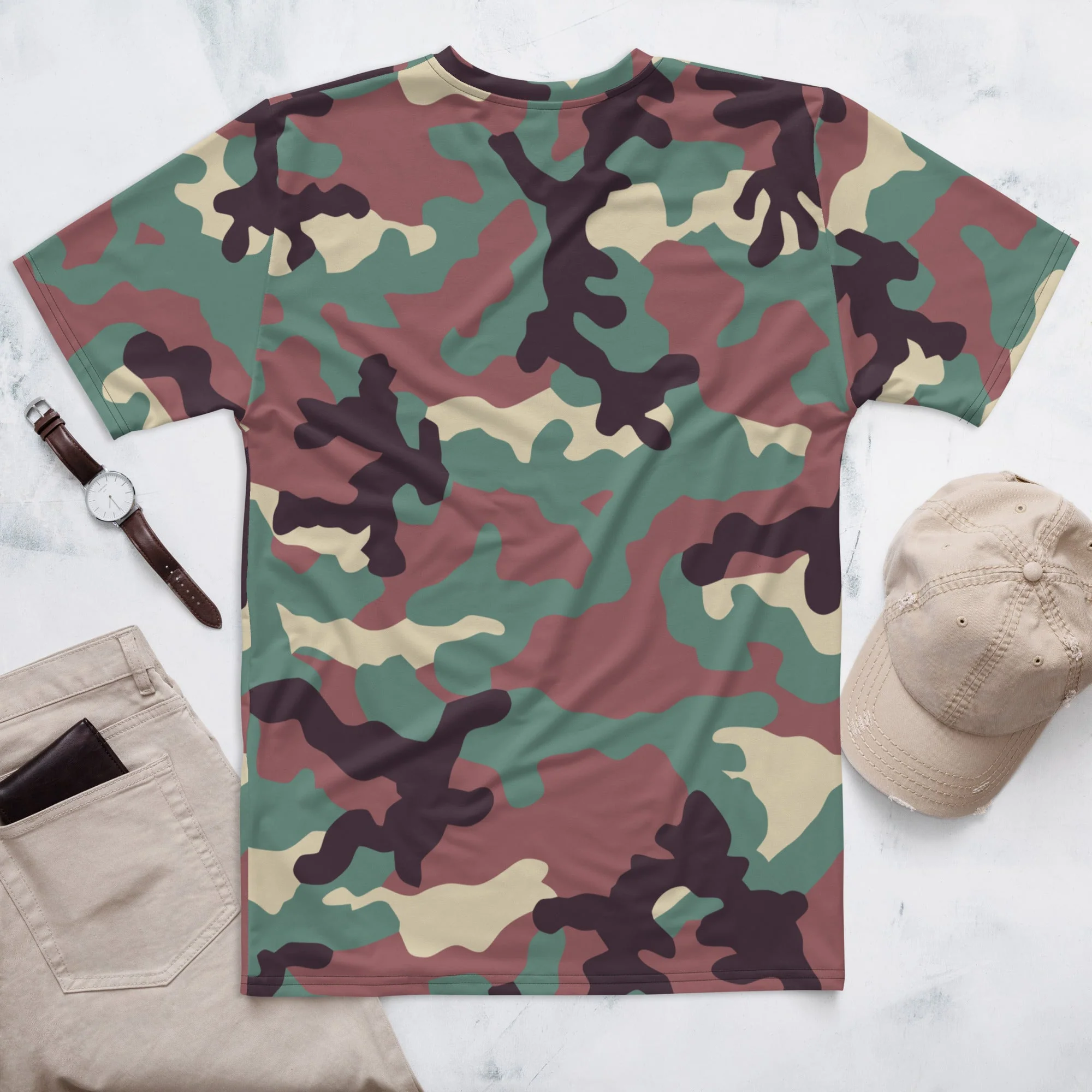 Russian KKO Woodland CAMO Mens T-Shirt - Image 3