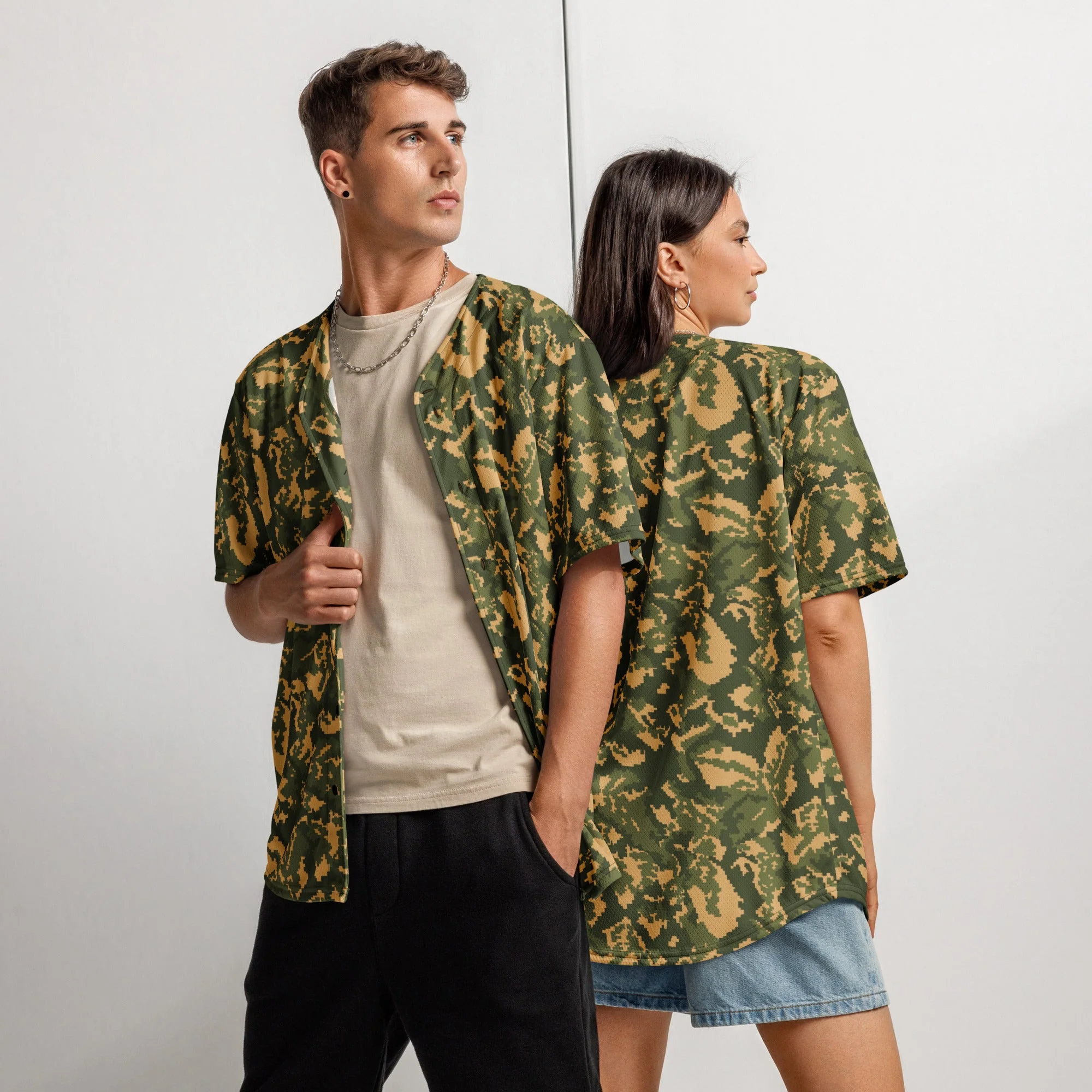Russian TTsMKK Disruptive Tri Color CAMO Unisex Baseball Jersey