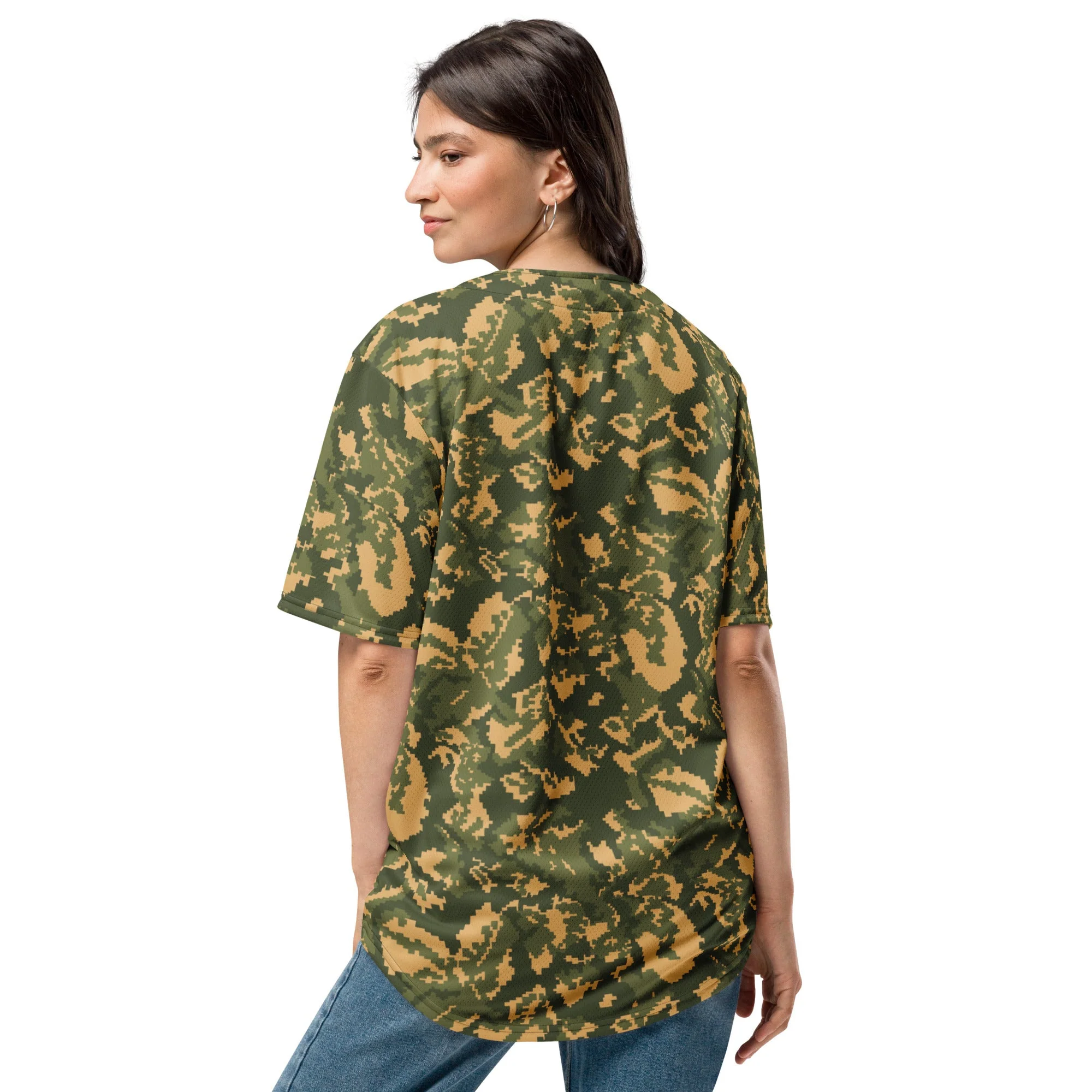 Russian TTsMKK Disruptive Tri Color CAMO Unisex Baseball Jersey - Image 4