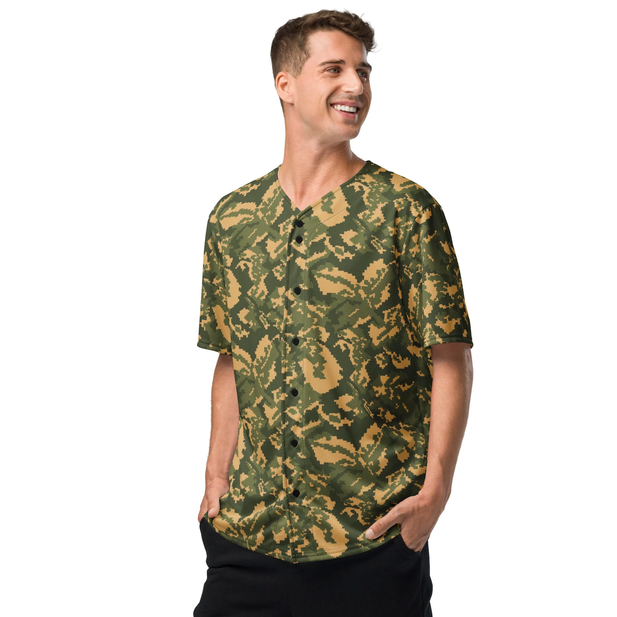 Russian TTsMKK Disruptive Tri Color CAMO Unisex Baseball Jersey - Image 9
