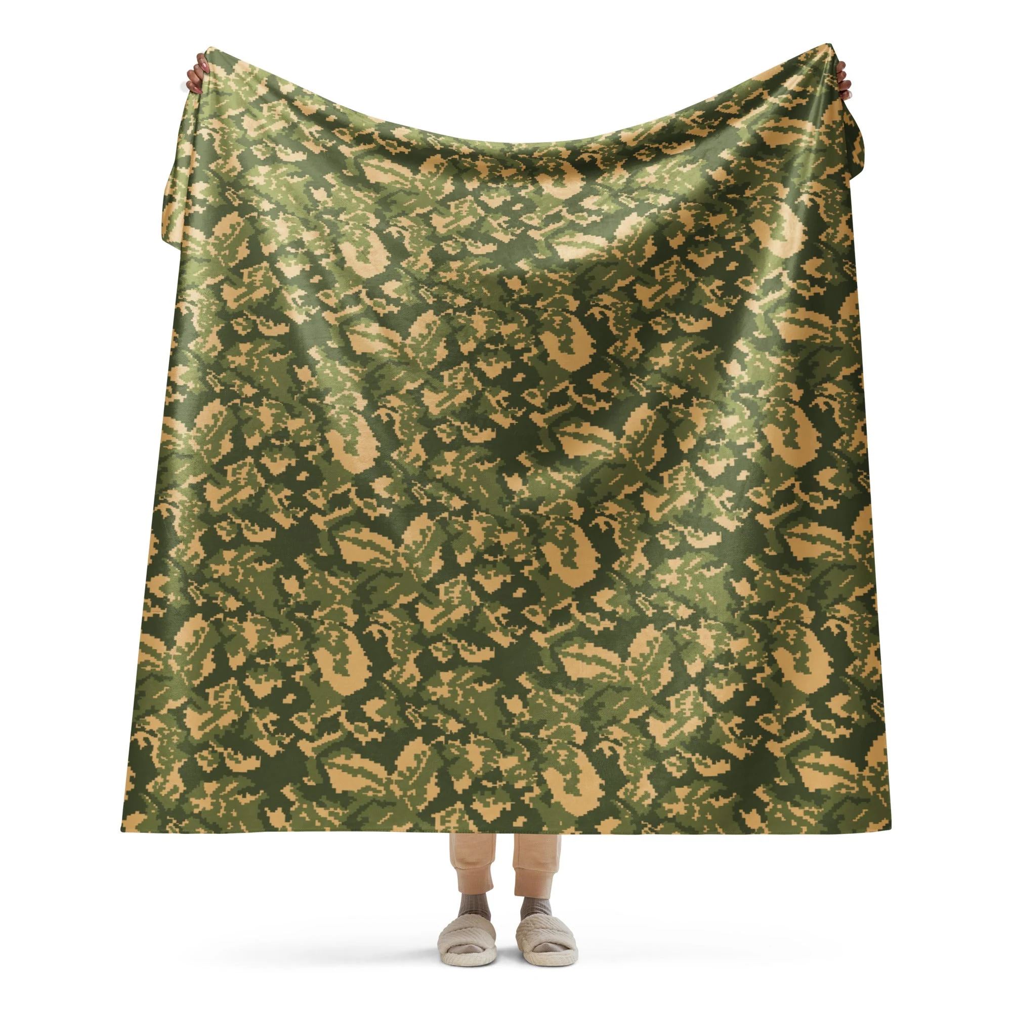 Russian TTsMKK Disruptive Tri Color CAMO Sherpa Blanket