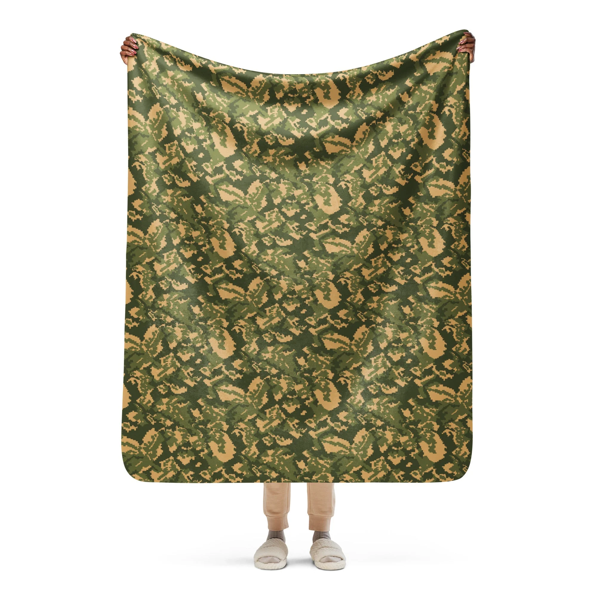 Russian TTsMKK Disruptive Tri Color CAMO Sherpa Blanket - Image 3