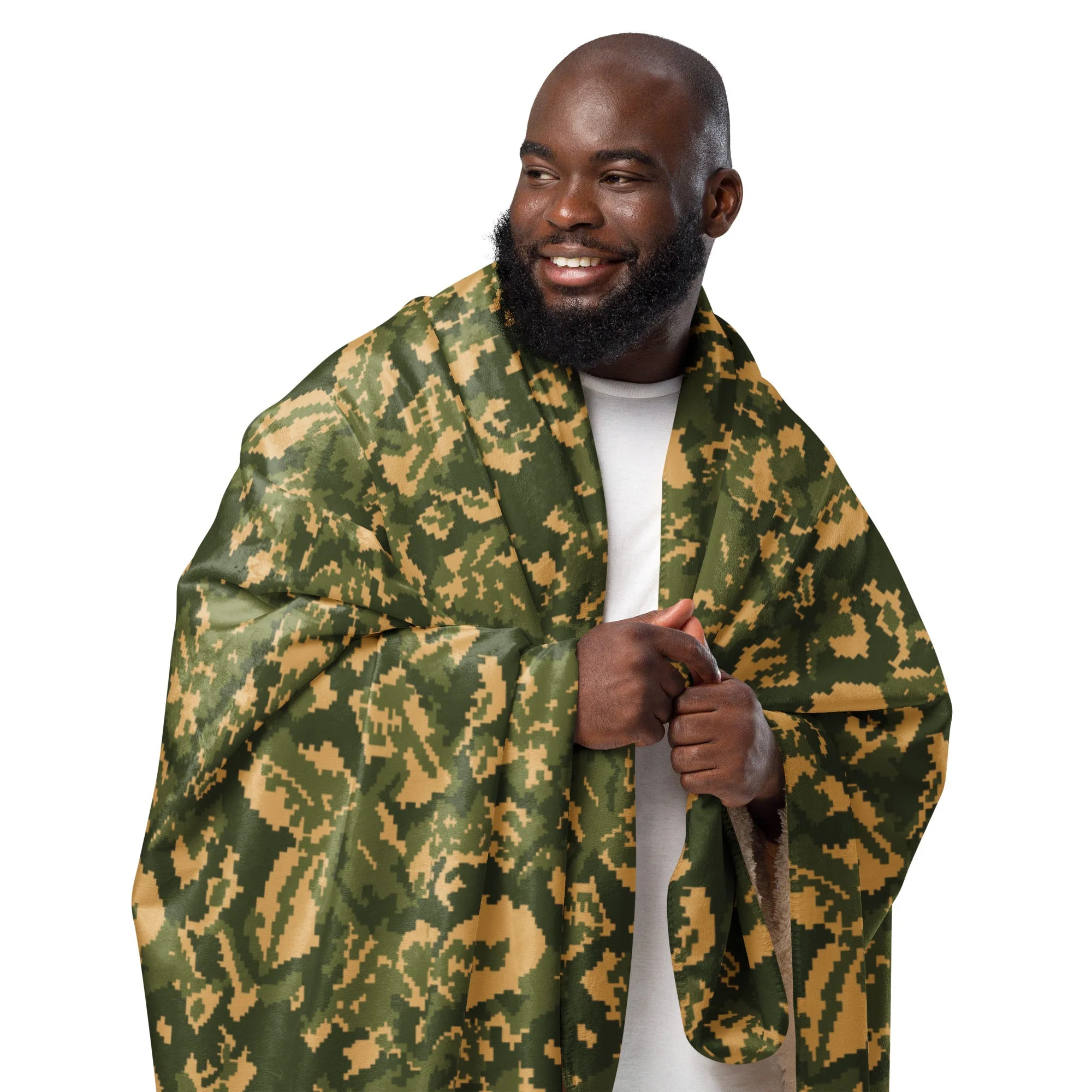 Russian TTsMKK Disruptive Tri Color CAMO Sherpa Blanket - Image 6
