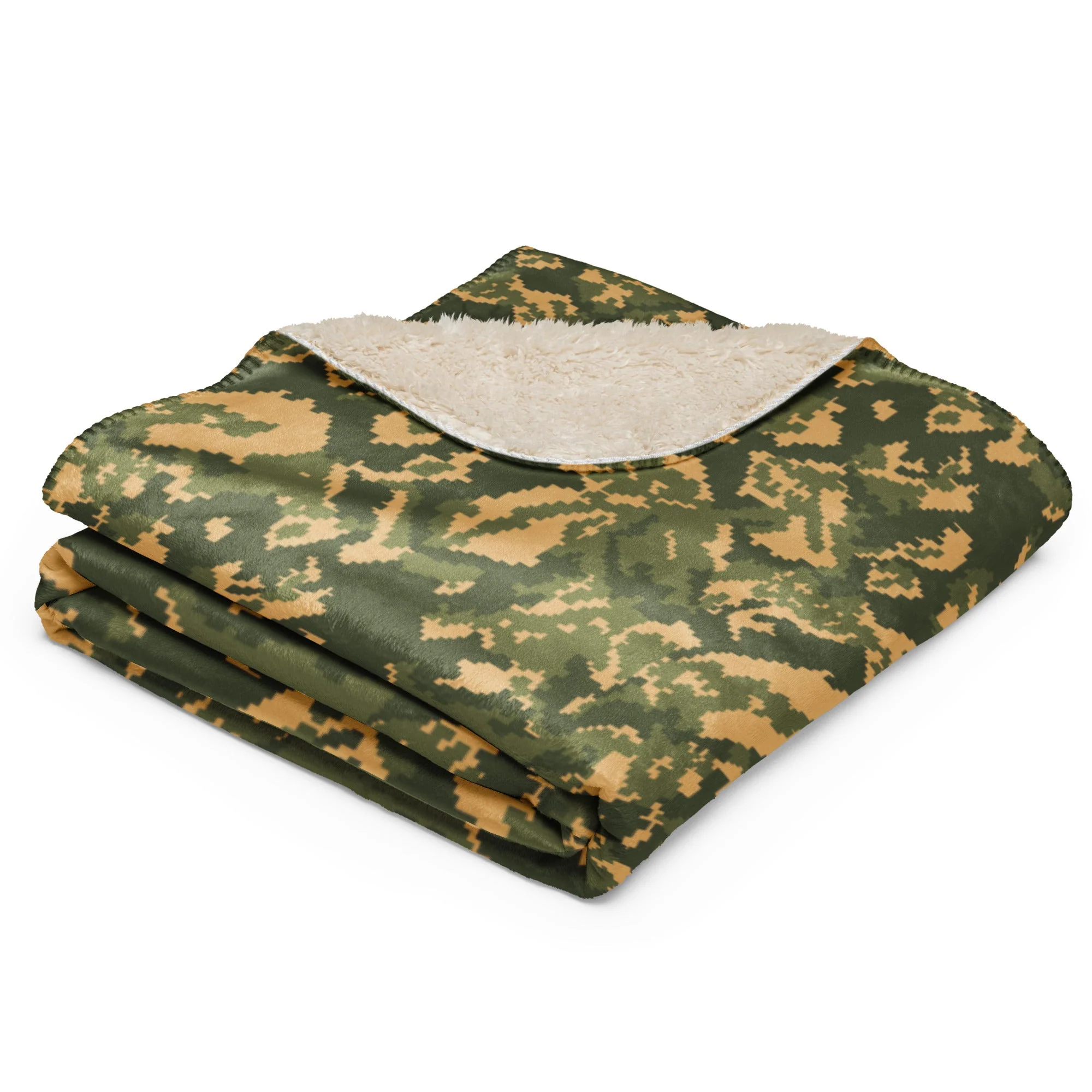 Russian TTsMKK Disruptive Tri Color CAMO Sherpa Blanket - Image 8