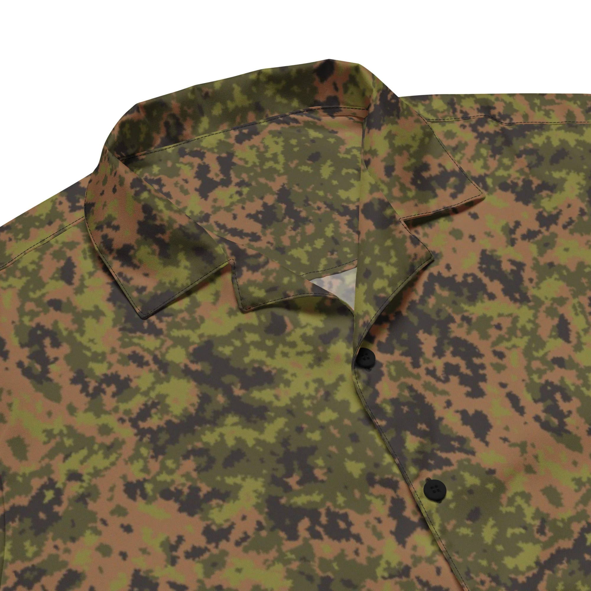 Russian Yeger (Hunter) CAMO Unisex Short-Sleeve Button Shirt - Image 2