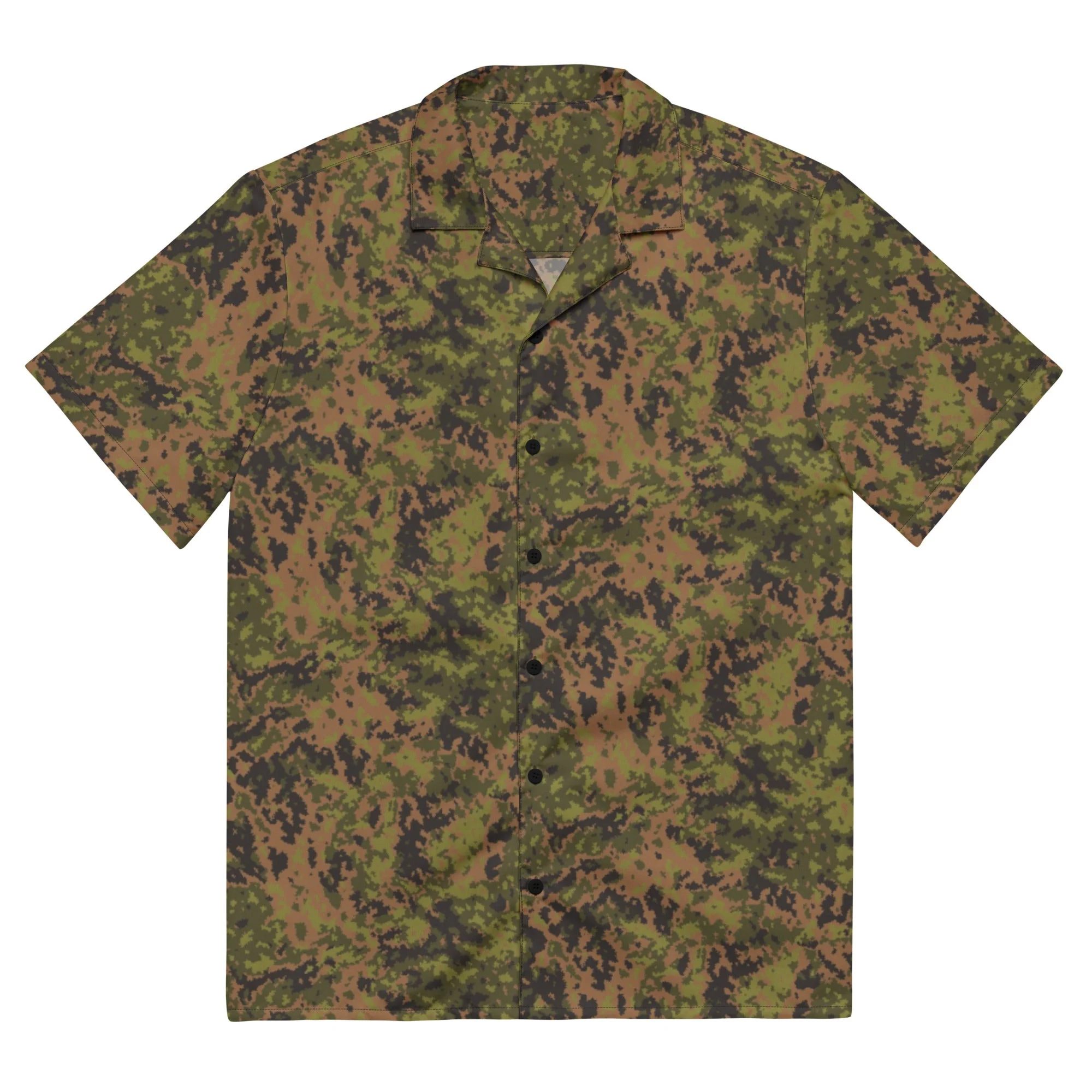 Russian Yeger (Hunter) CAMO Unisex Short-Sleeve Button Shirt - Image 3