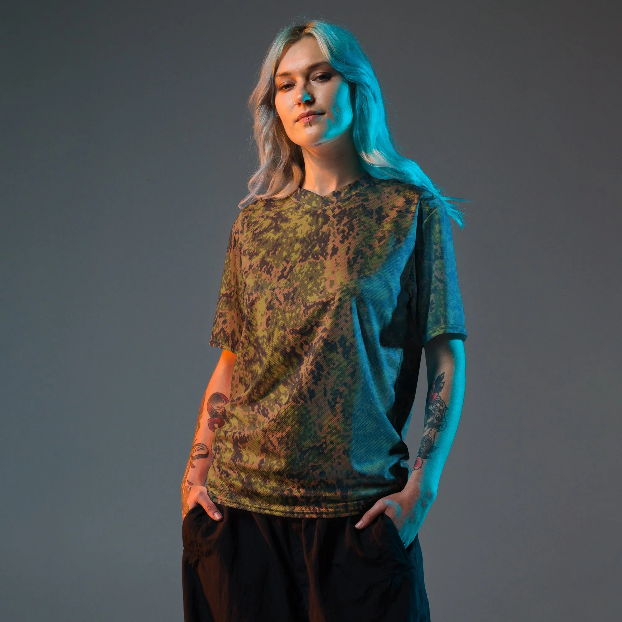 Russian Yeger (Hunter) CAMO Unisex Sports Jersey - Image 7
