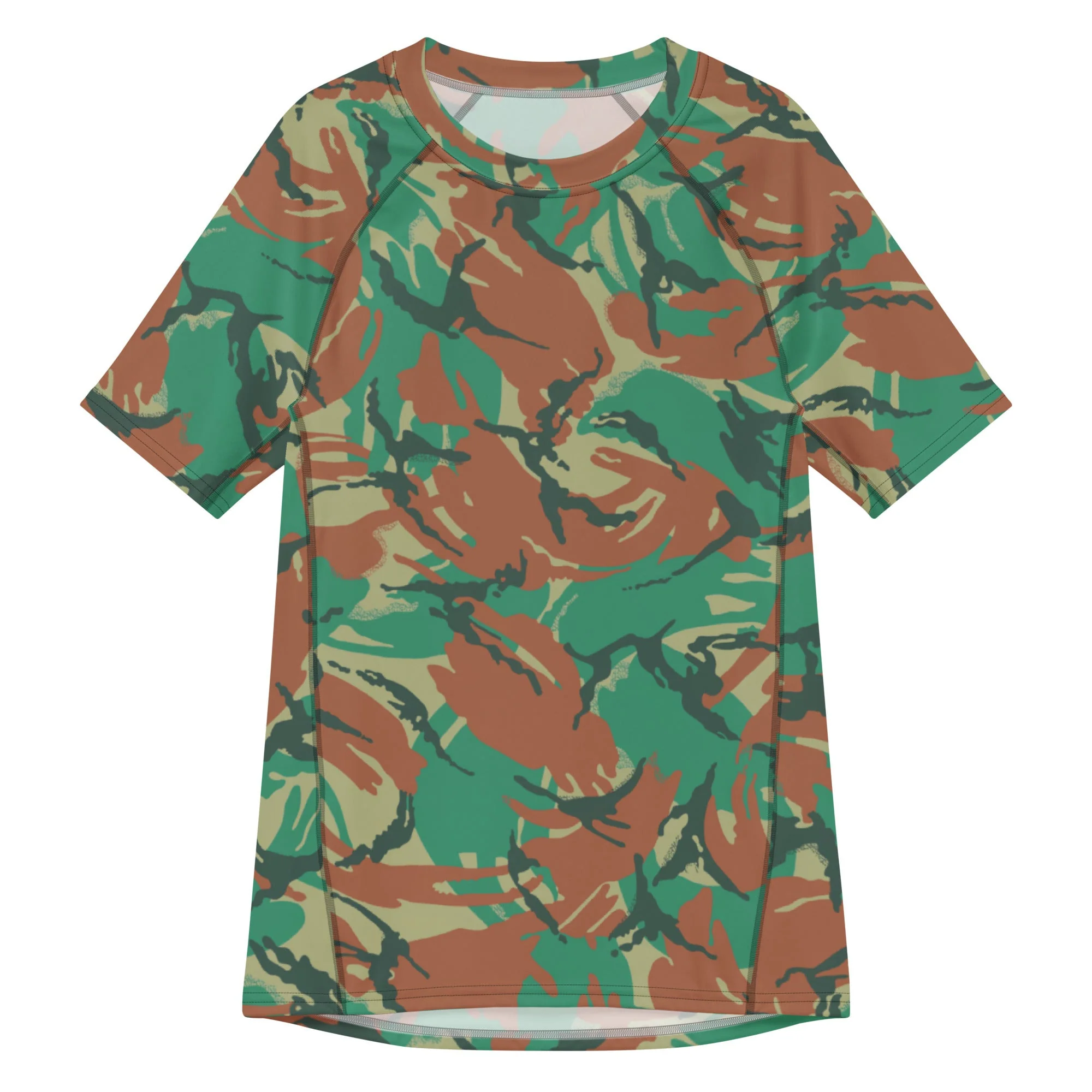 South African DPM Special Forces CAMO Mens Short-Sleeve Rash Guard