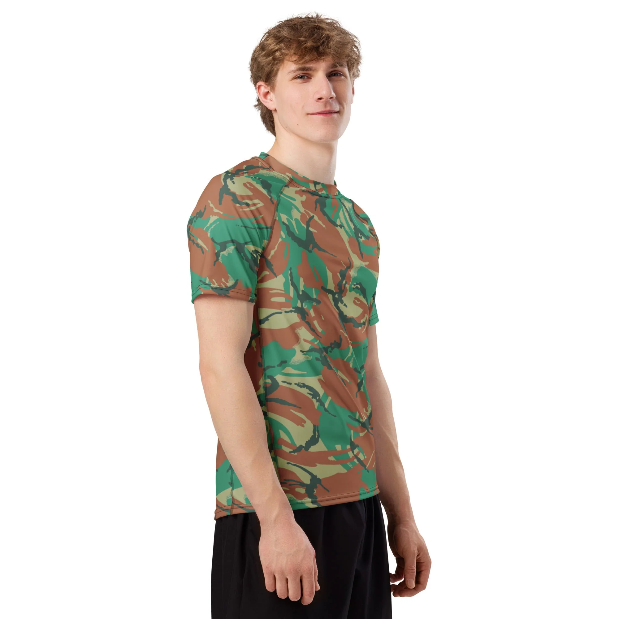 South African DPM Special Forces CAMO Mens Short-Sleeve Rash Guard - Image 3