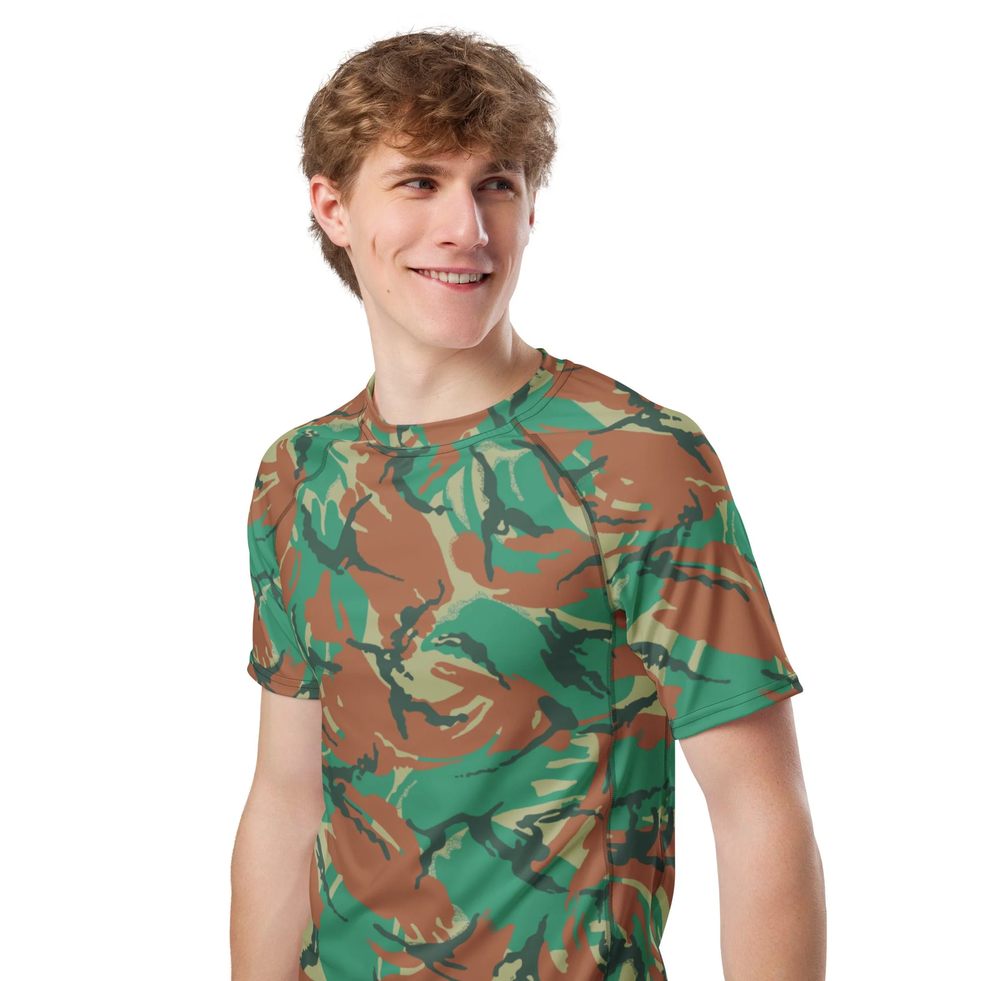 South African DPM Special Forces CAMO Mens Short-Sleeve Rash Guard - Image 4