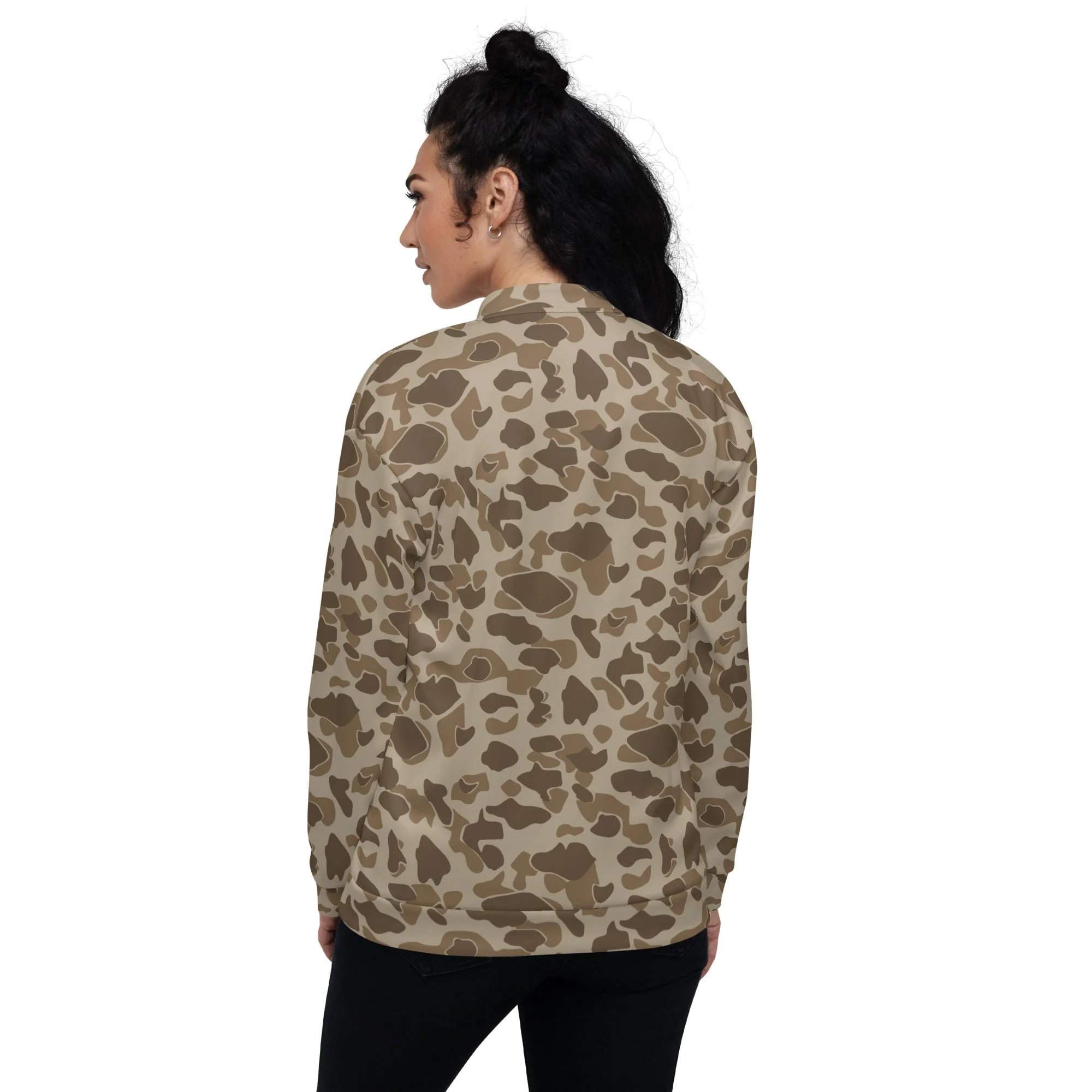 American Frog Skin Sandbeach CAMO Unisex Bomber Jacket - Image 5
