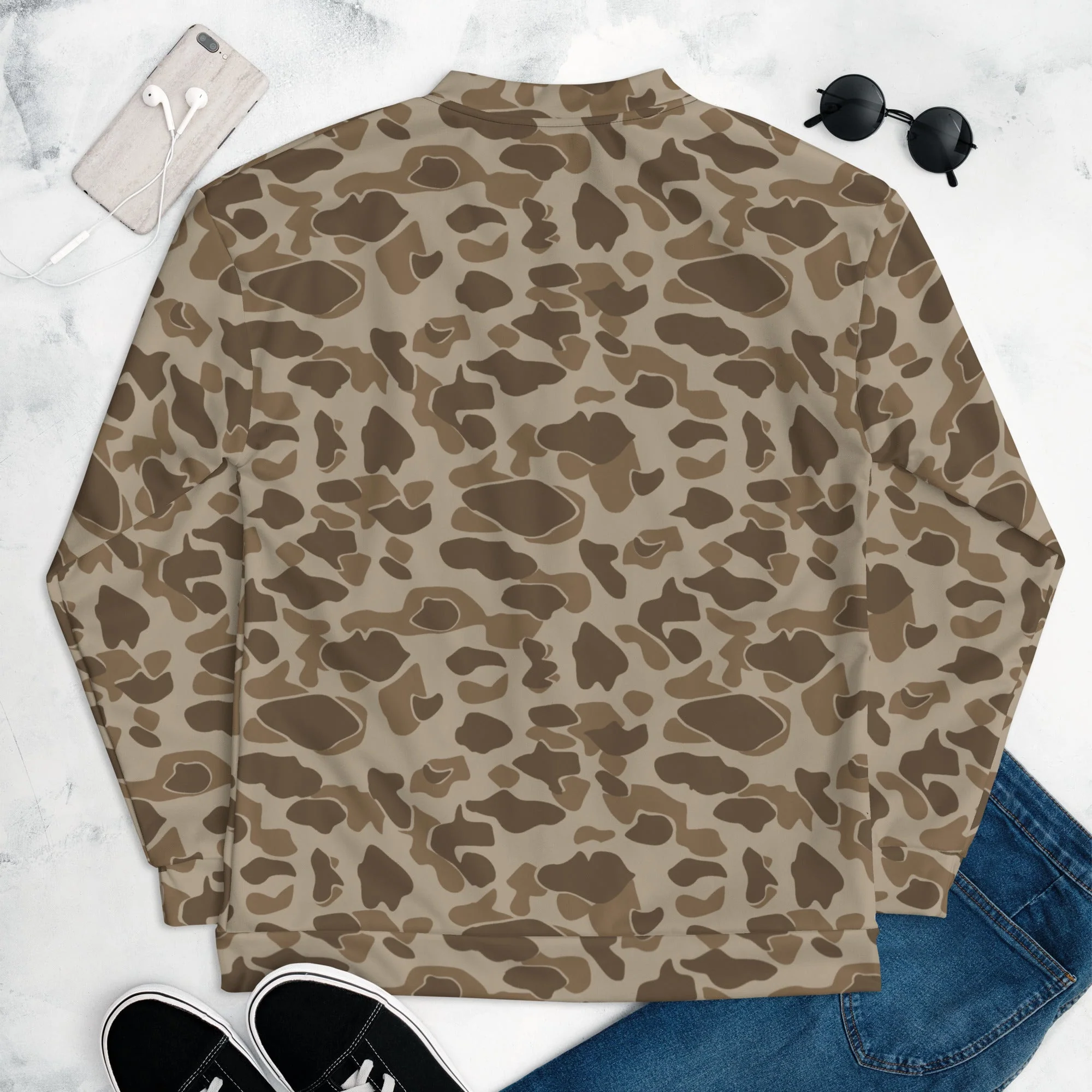 American Frog Skin Sandbeach CAMO Unisex Bomber Jacket - Image 8