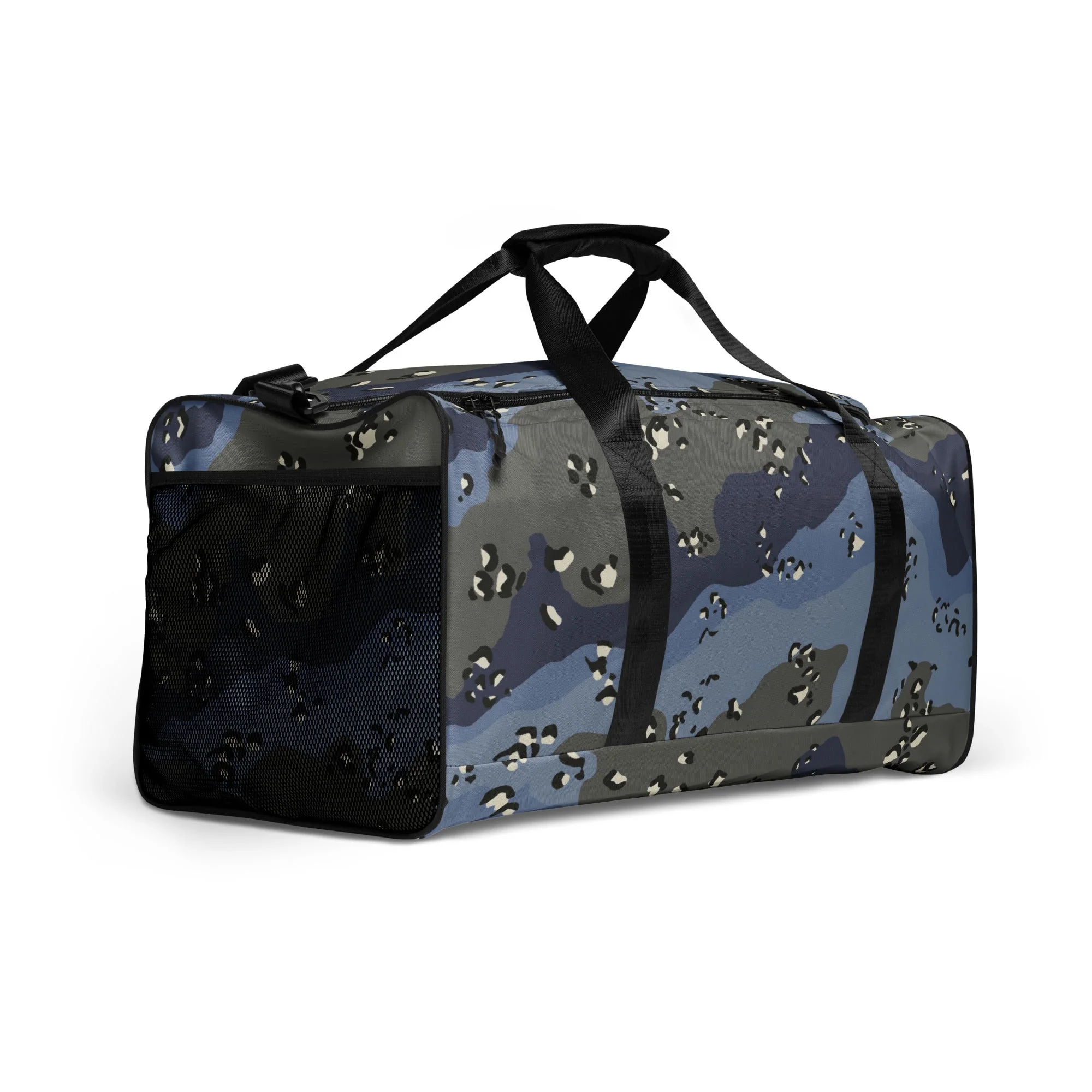 Saudi Arabian Chocolate Chip Desert Urban Blue CAMO Duffle Bag - Image 5