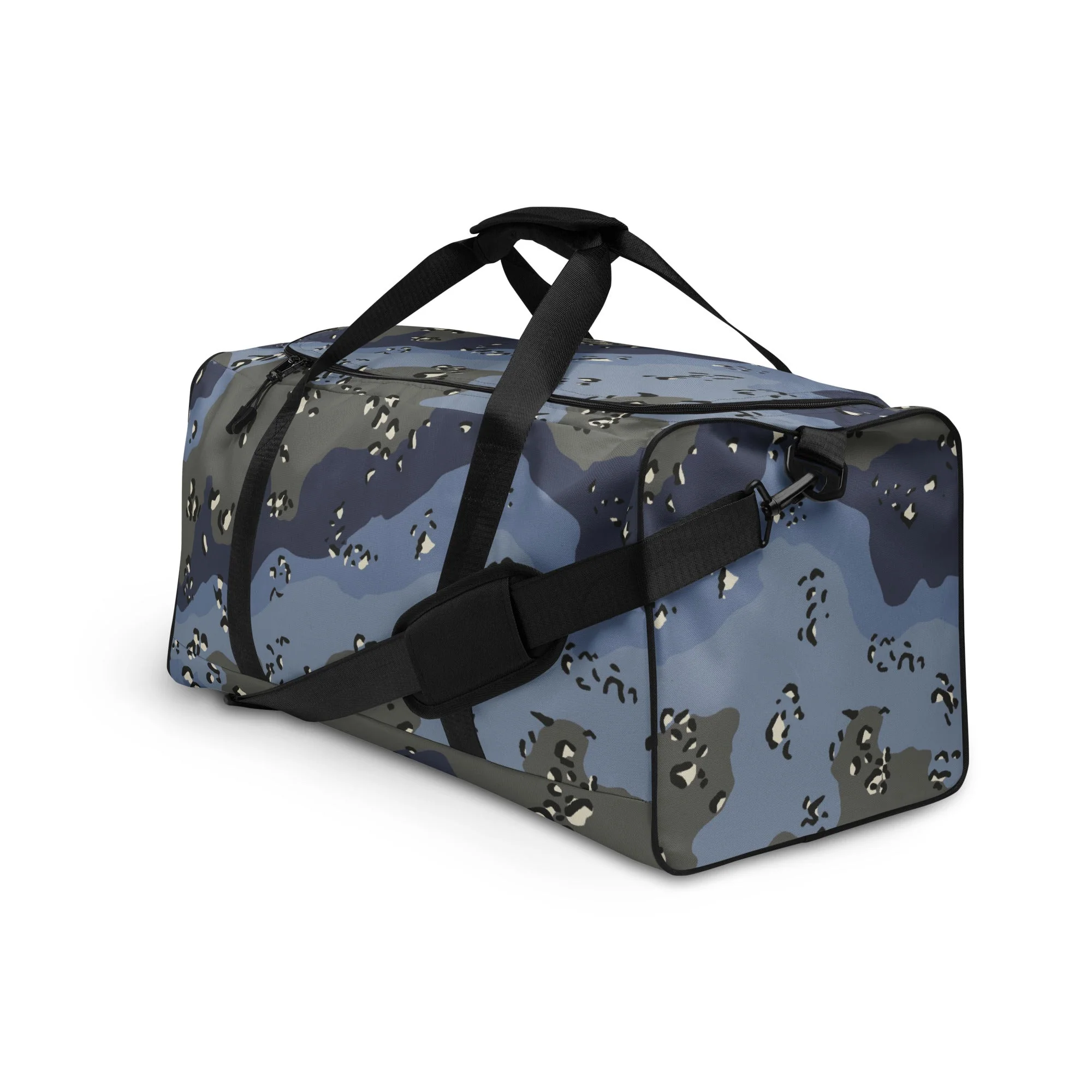 Saudi Arabian Chocolate Chip Desert Urban Blue CAMO Duffle Bag - Image 6