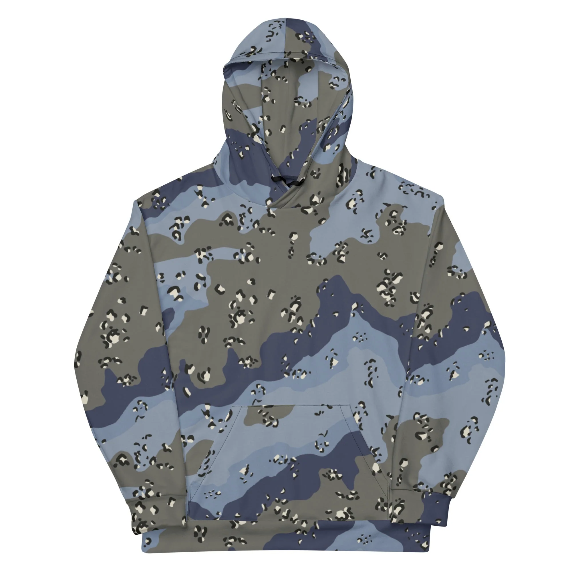 Saudi Arabian Chocolate Chip Desert Urban Blue CAMO Unisex Hoodie - Image 4