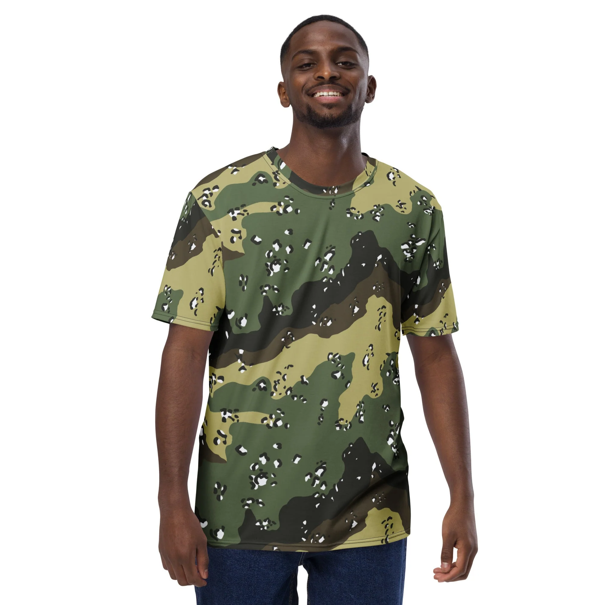 Saudi Arabian Chocolate Chip Marsh CAMO Mens T-Shirt - Image 3