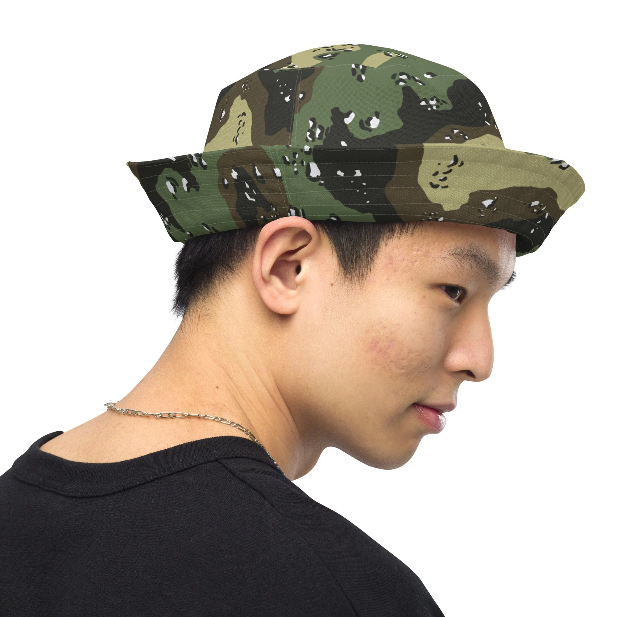 Saudi Arabian Chocolate Chip Marsh CAMO Reversible Bucket Hat - Image 8