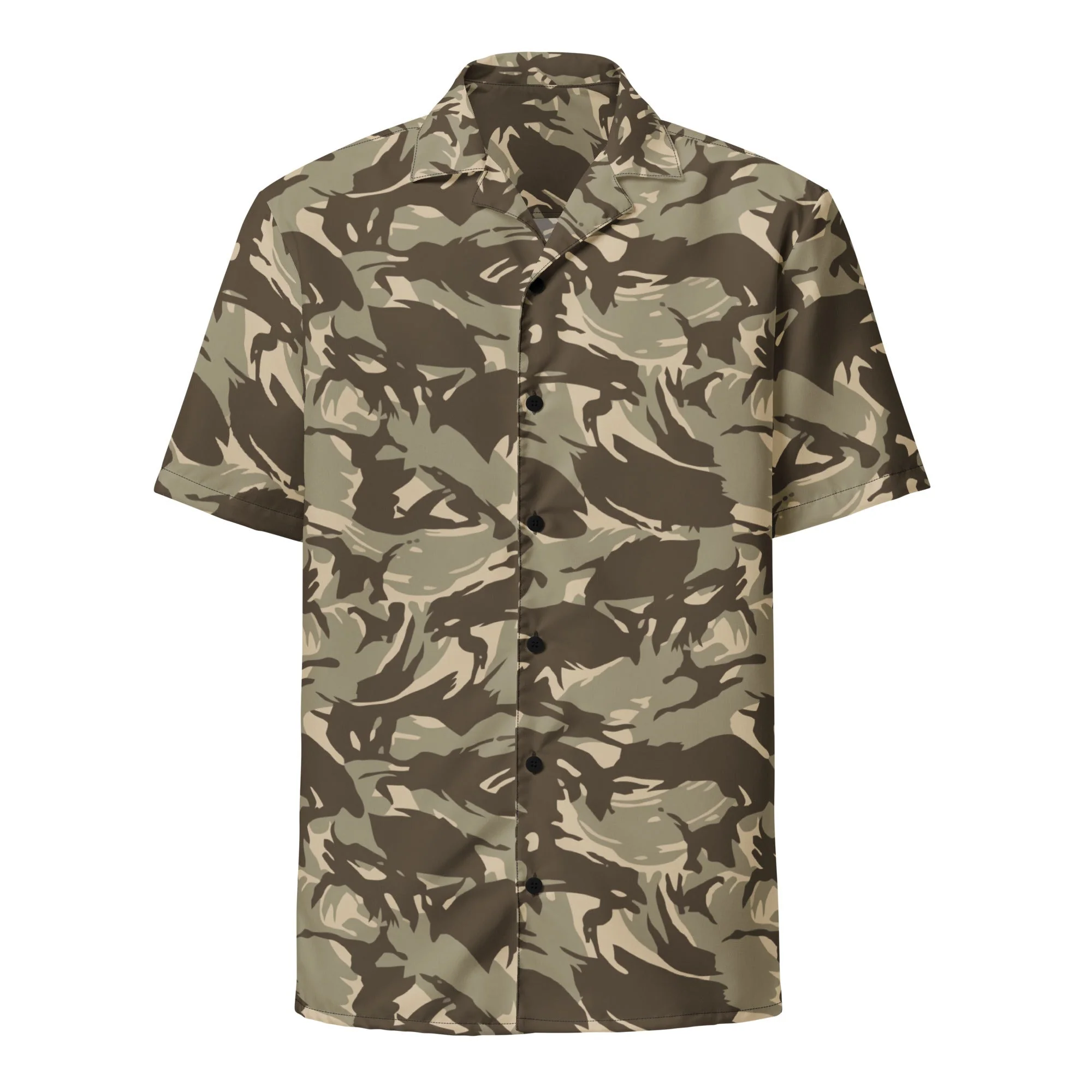 Saudi Arabian DPM Desert CAMO Unisex Short-Sleeve Button Shirt - Image 11