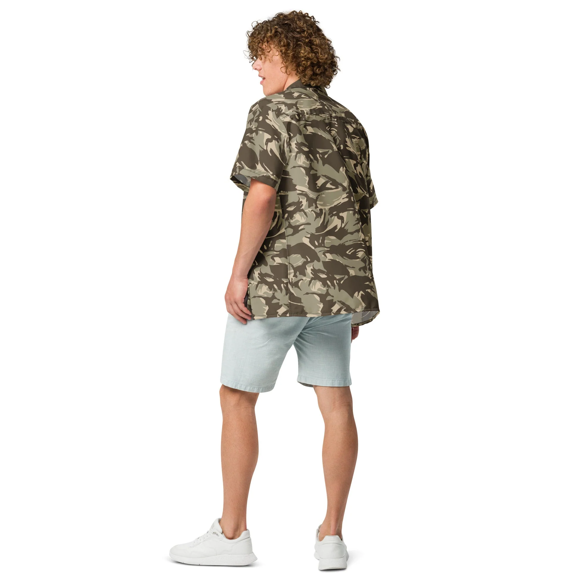 Saudi Arabian DPM Desert CAMO Unisex Short-Sleeve Button Shirt - Image 7