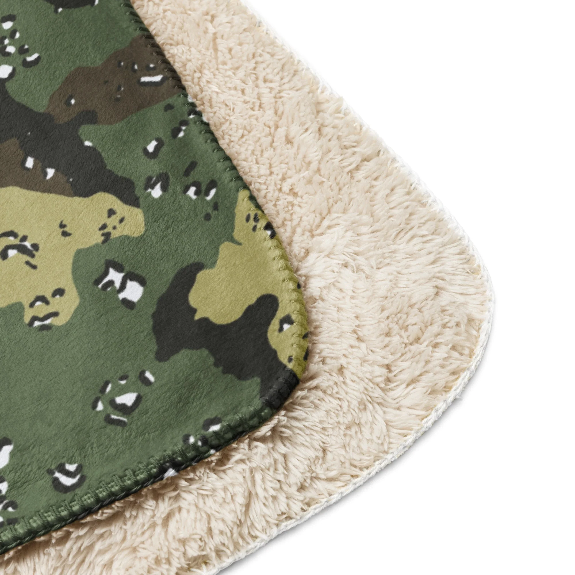Saudi Arabian Chocolate Chip Marsh CAMO Sherpa Blanket - Image 10