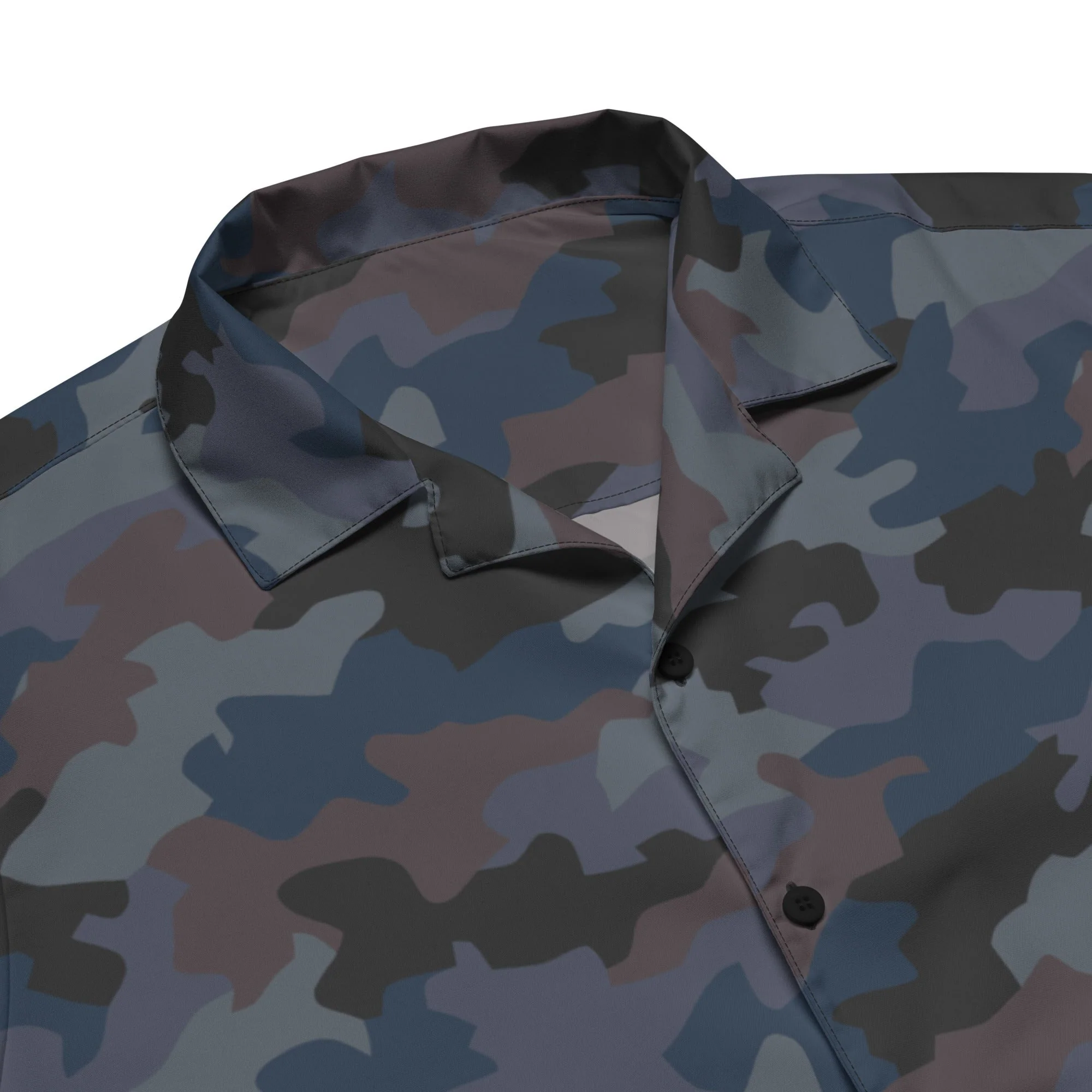 Serbian Oak Leaf Urban CAMO Unisex Short-Sleeve Button Shirt - Image 10
