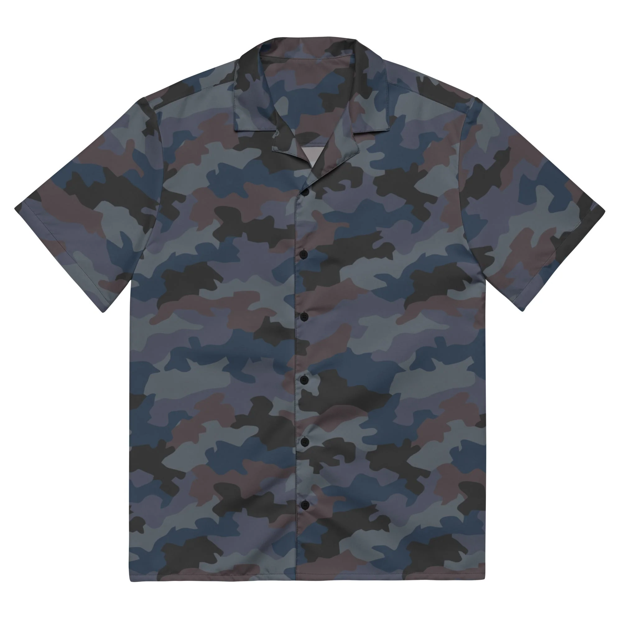 Serbian Oak Leaf Urban CAMO Unisex Short-Sleeve Button Shirt - Image 2