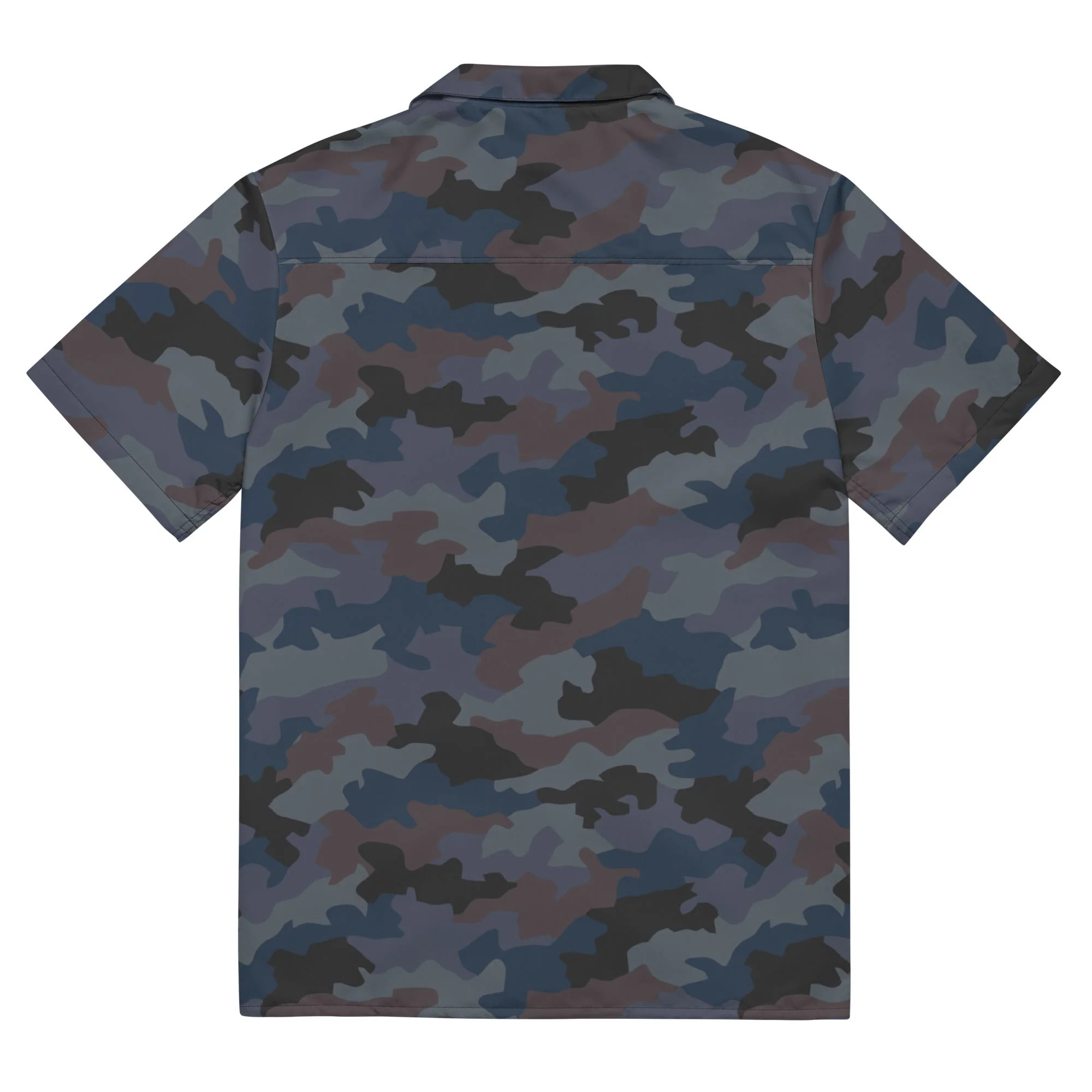 Serbian Oak Leaf Urban CAMO Unisex Short-Sleeve Button Shirt - Image 3