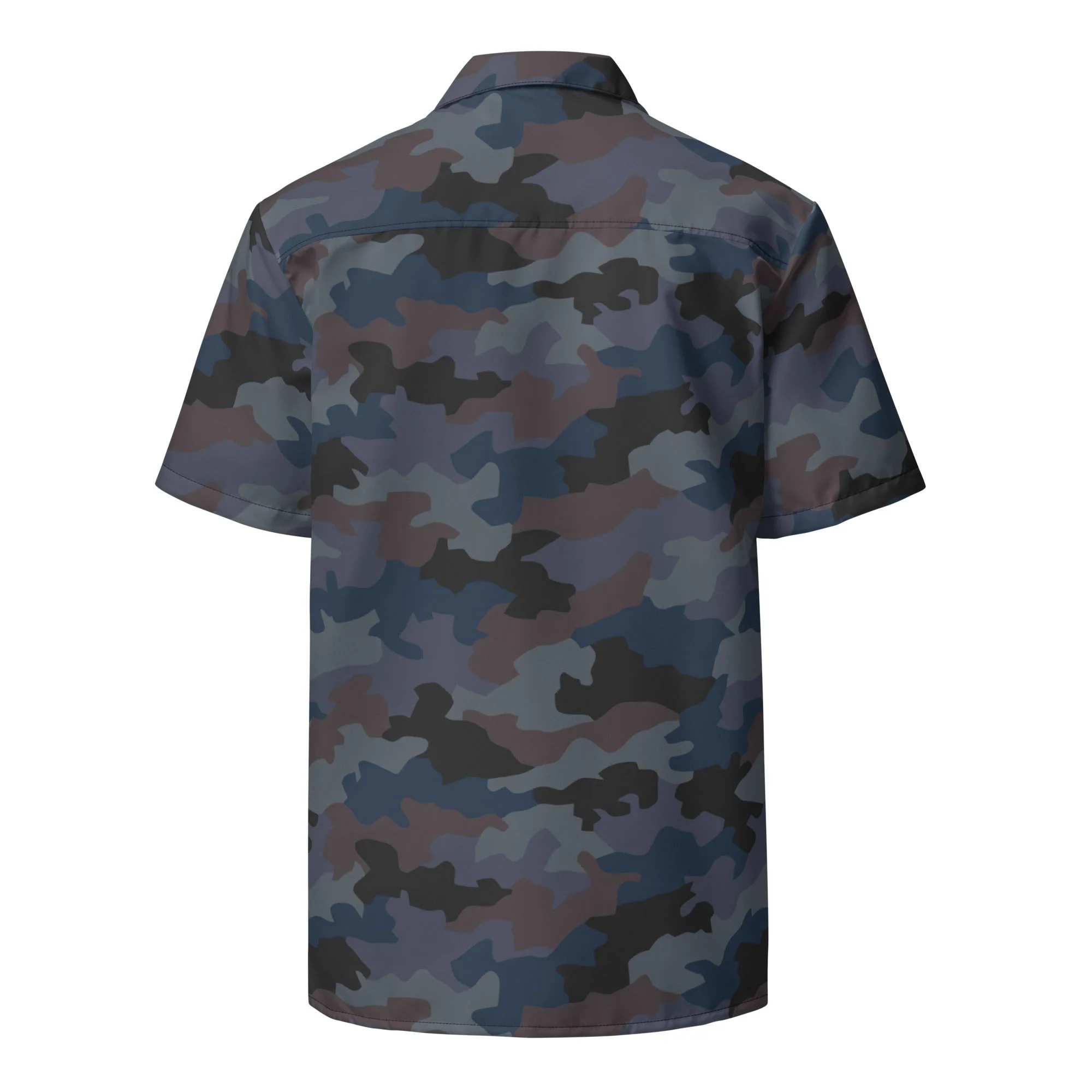 Serbian Oak Leaf Urban CAMO Unisex Short-Sleeve Button Shirt - Image 7