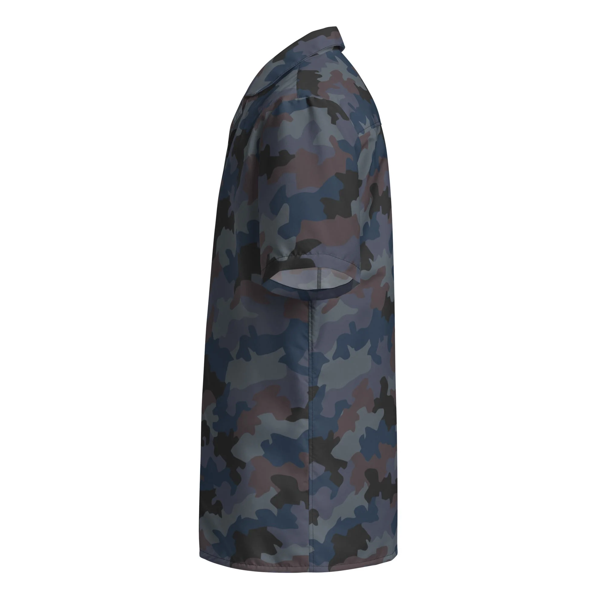 Serbian Oak Leaf Urban CAMO Unisex Short-Sleeve Button Shirt - Image 8