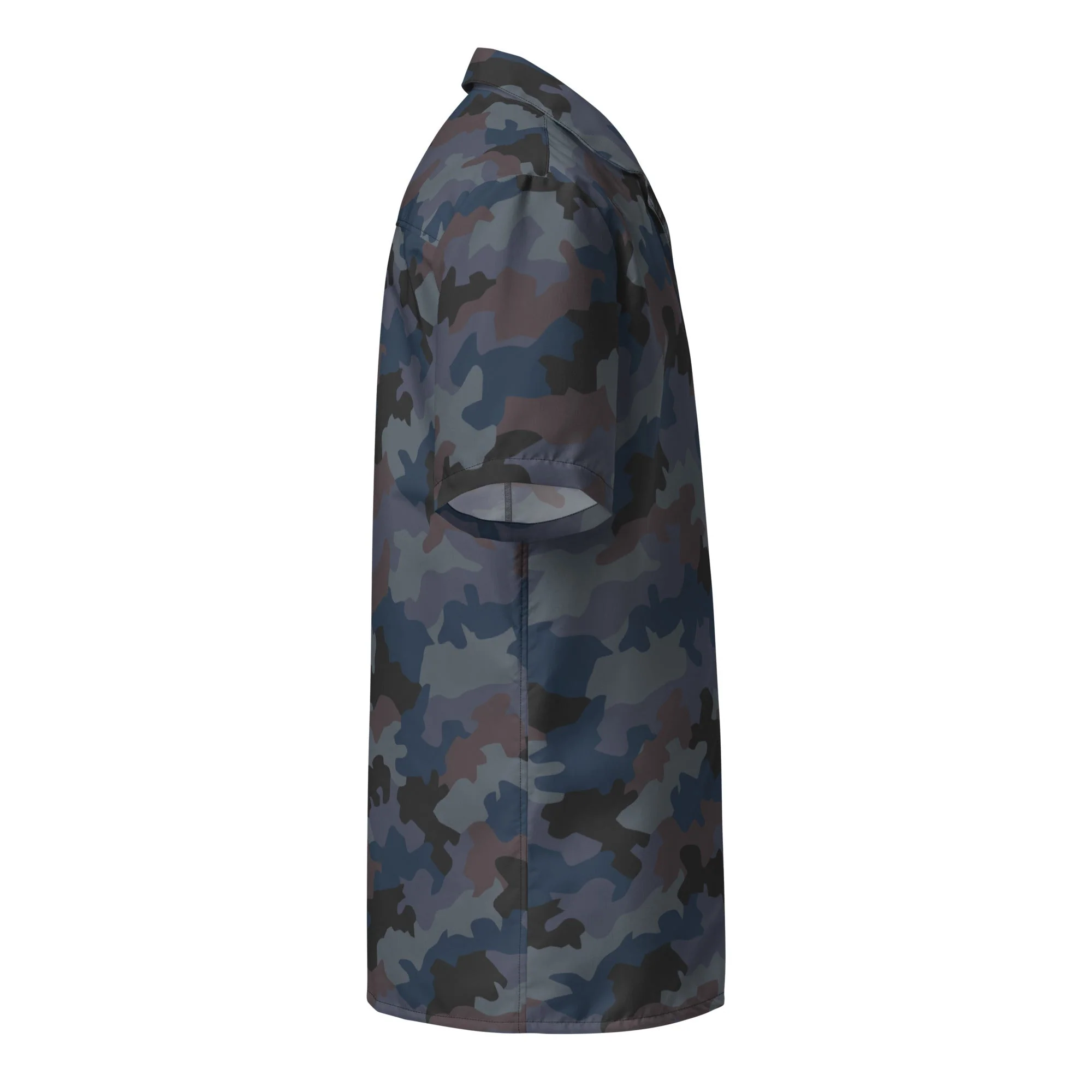 Serbian Oak Leaf Urban CAMO Unisex Short-Sleeve Button Shirt - Image 9