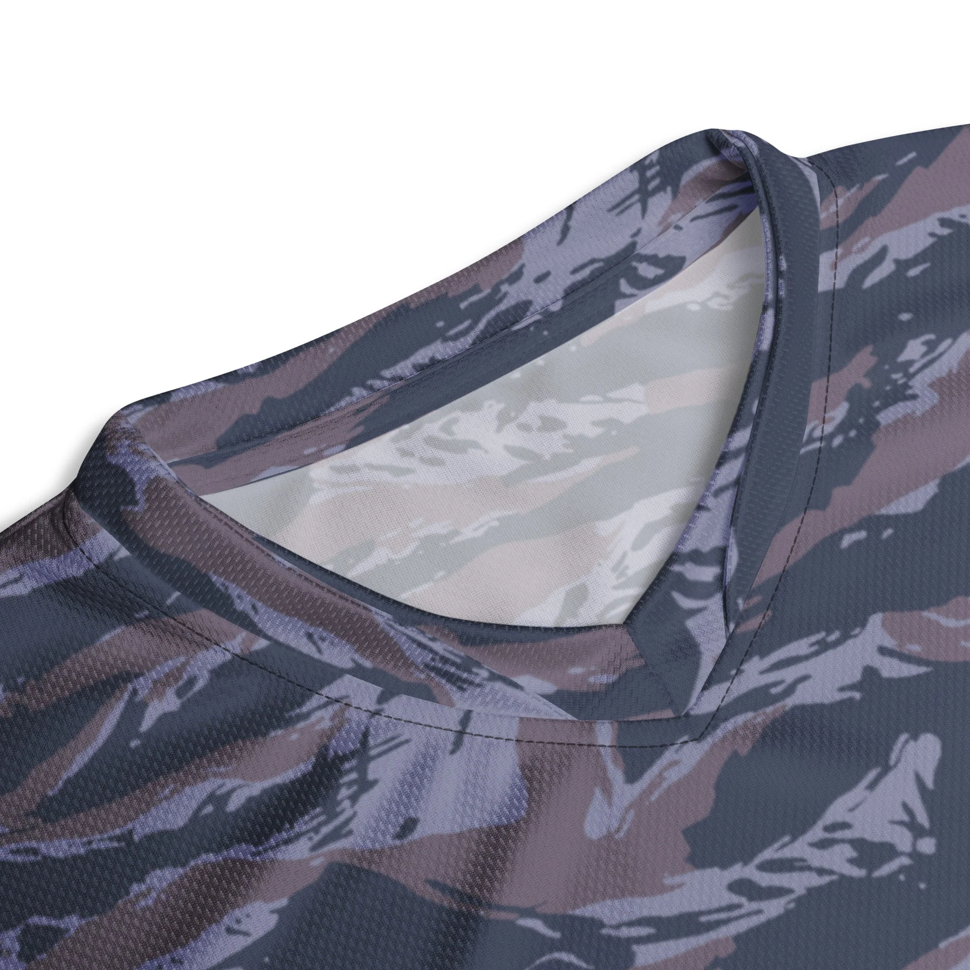 Serbian Tiger Stripe Police CAMO Unisex Sports Jersey - Image 3