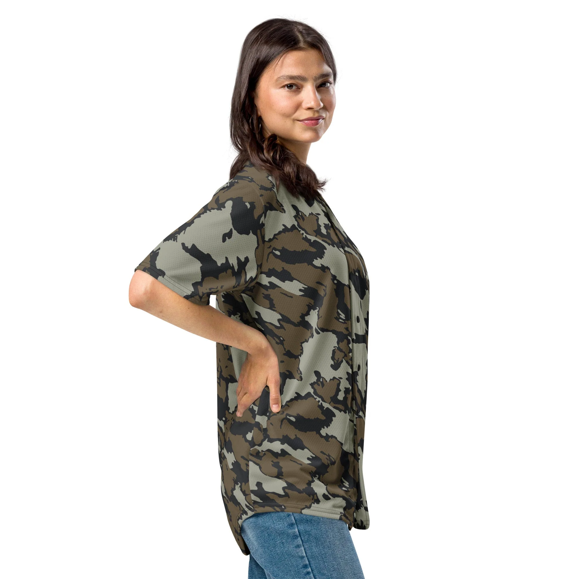 Shadow Timber CAMO Unisex Baseball Jersey - Image 2