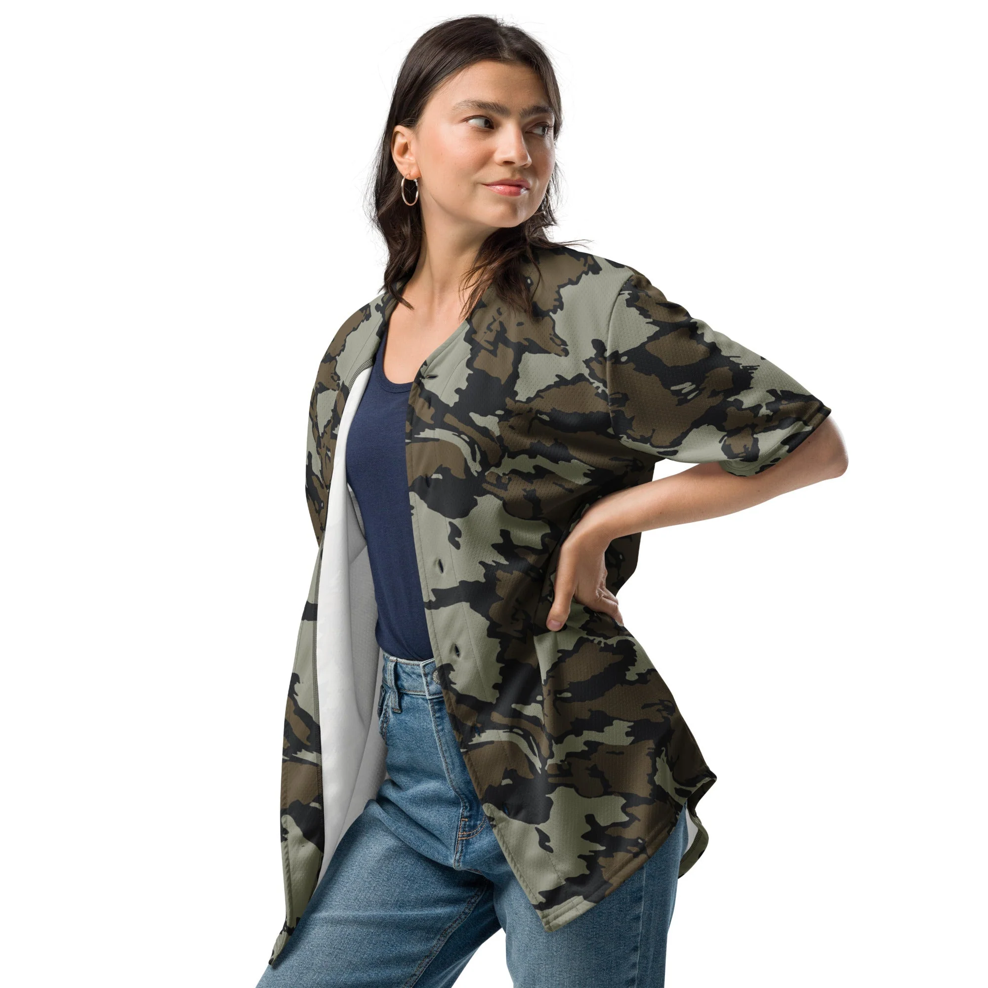Shadow Timber CAMO Unisex Baseball Jersey - Image 3